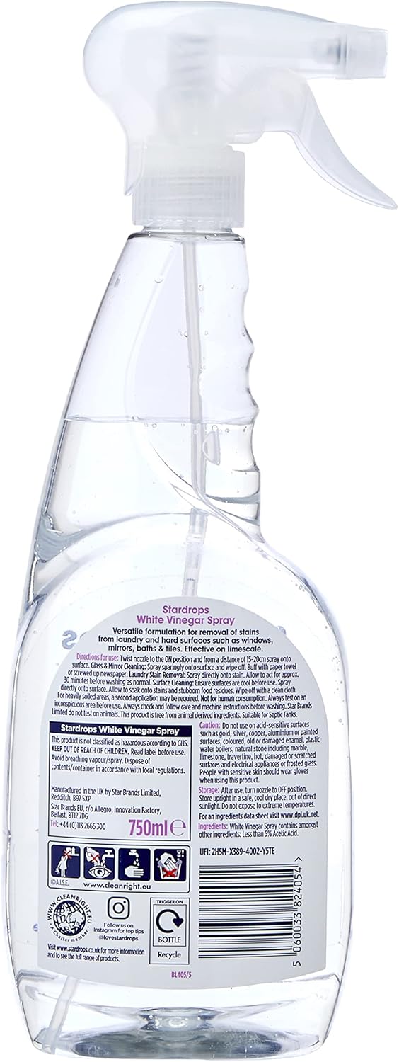 Stardrops - White Vinegar Spray 750ml
