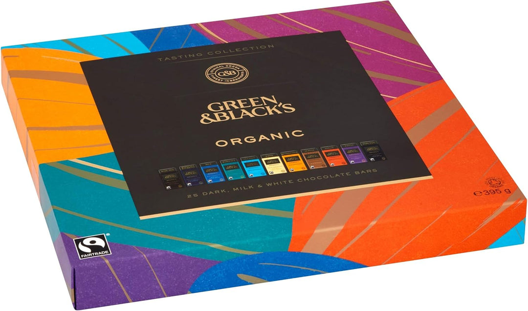 Green & Black's Organic Tasting Collection Chocolate Bars, 395g