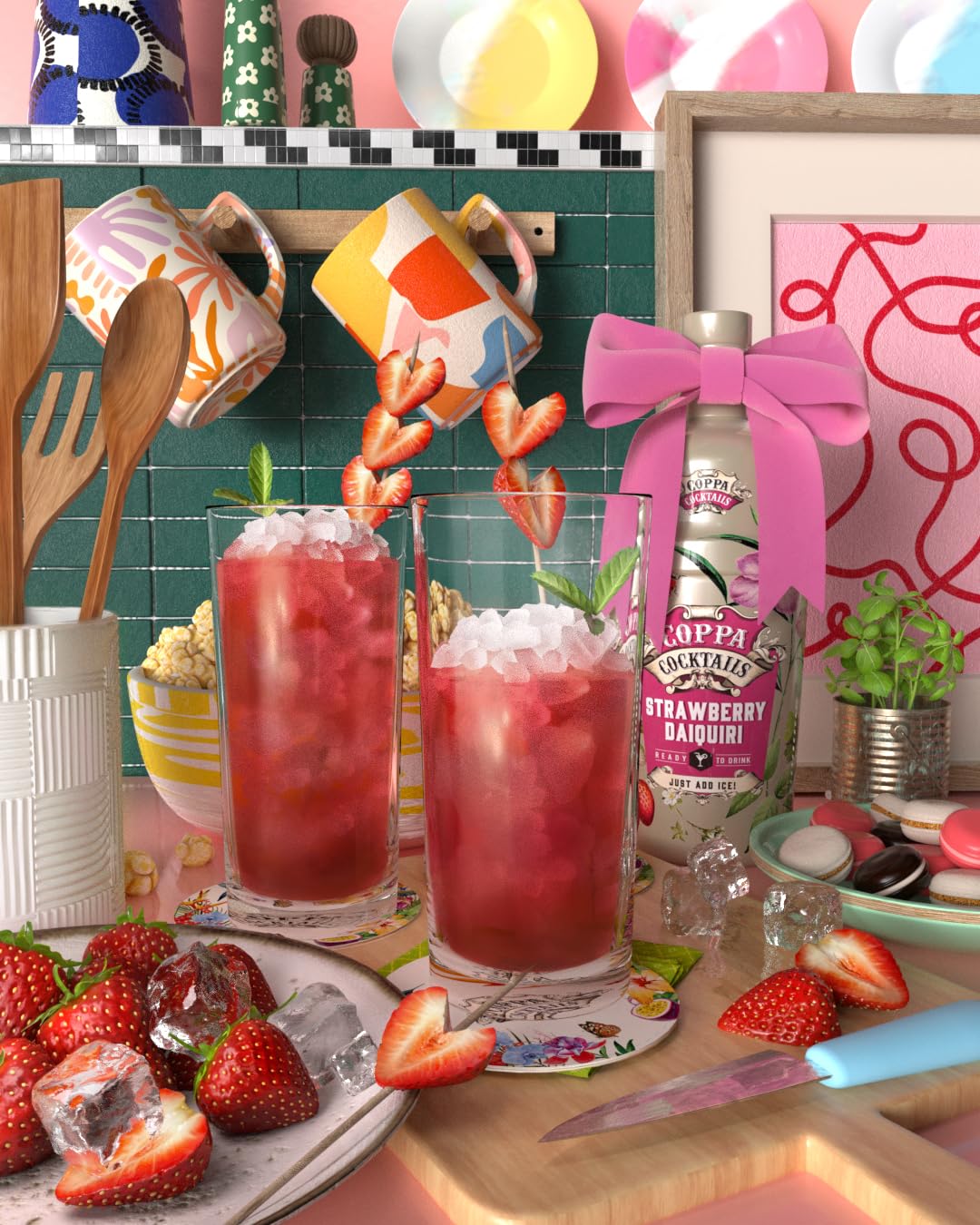 Coppa Cocktails Strawberry Daiquiri Ready-to-Drink Premium Rum Cocktail | 70 cl 4