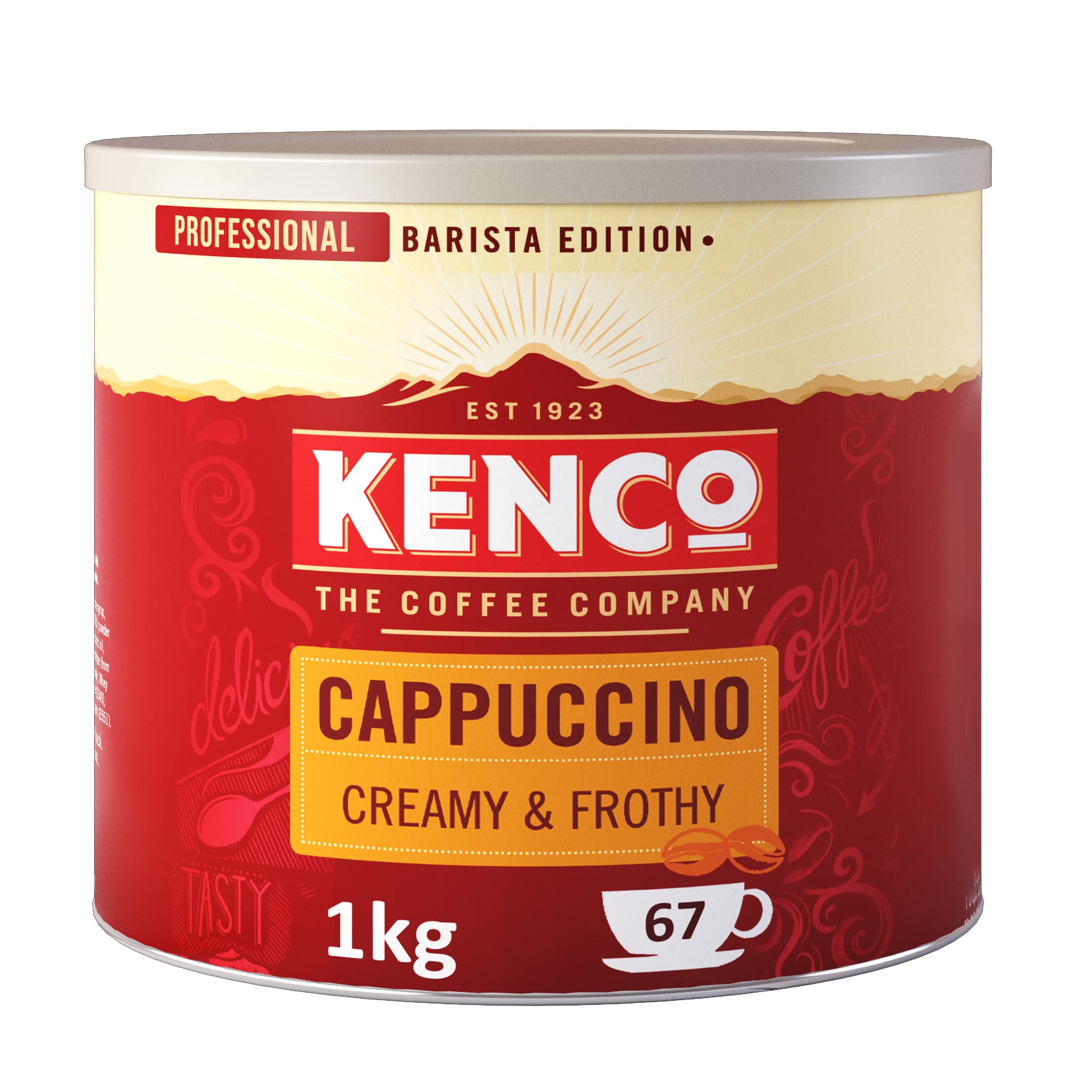Kenco Cappuccino Instant Coffee Powder - Barista Style, Creamy Froth | 1kg Tin 1