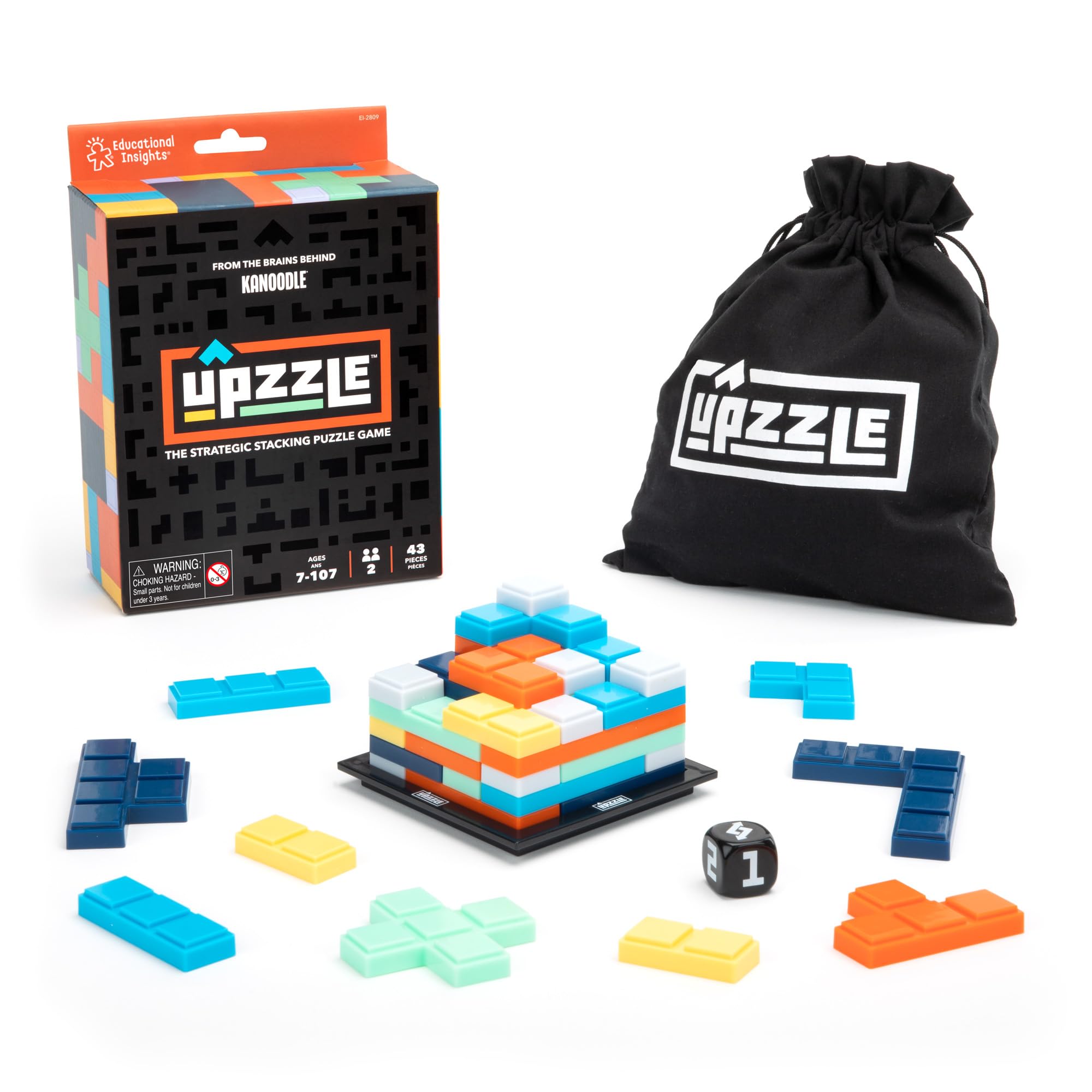 Learning Resources Upzzle Strategic Stacking Puzzle Game - Brain Teaser for Ages 7+ 1