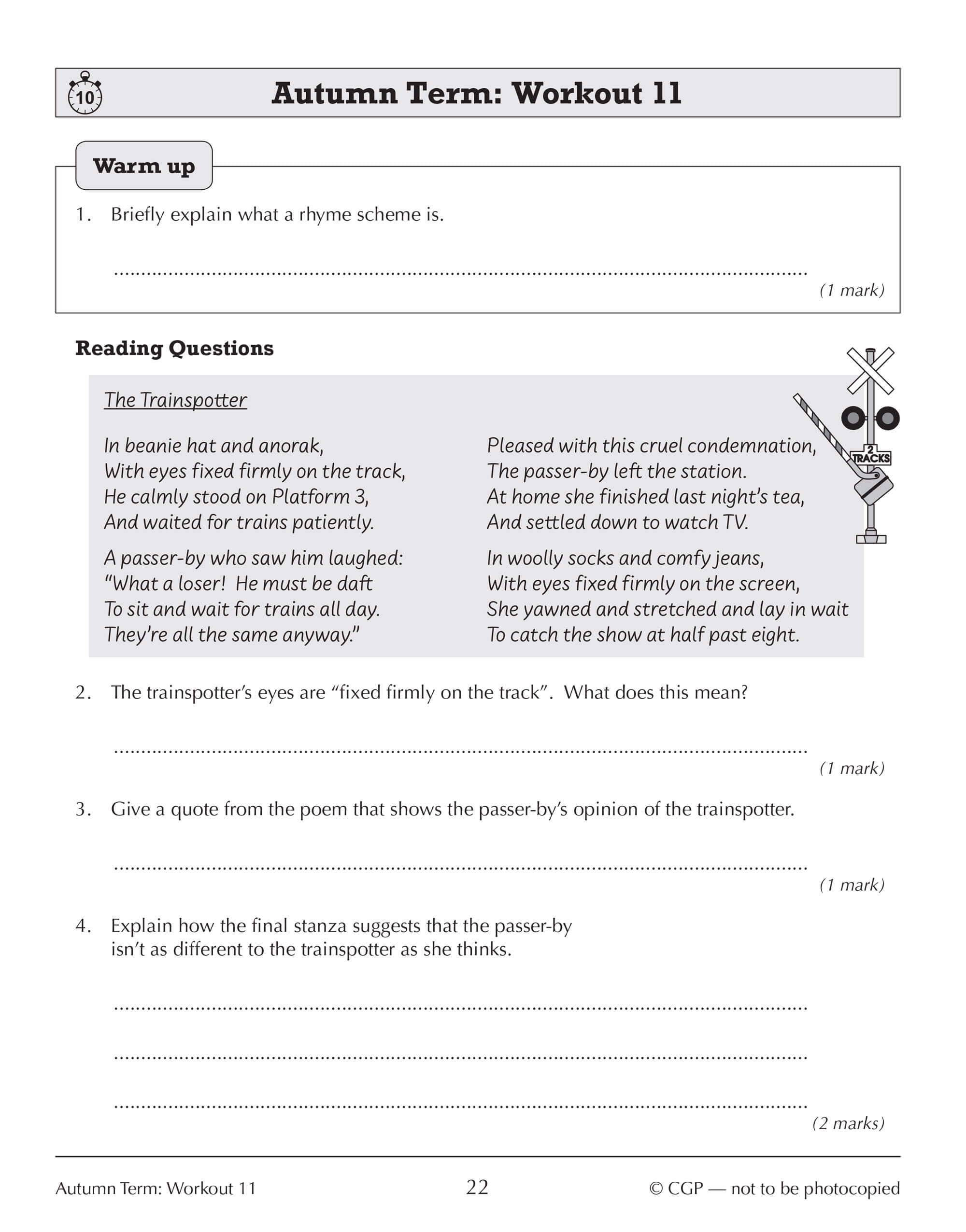 CGP Books Year 7 English 10-Minute Weekly Workouts - KS3 Study Aid | Ages 11-12 | Paperback 6