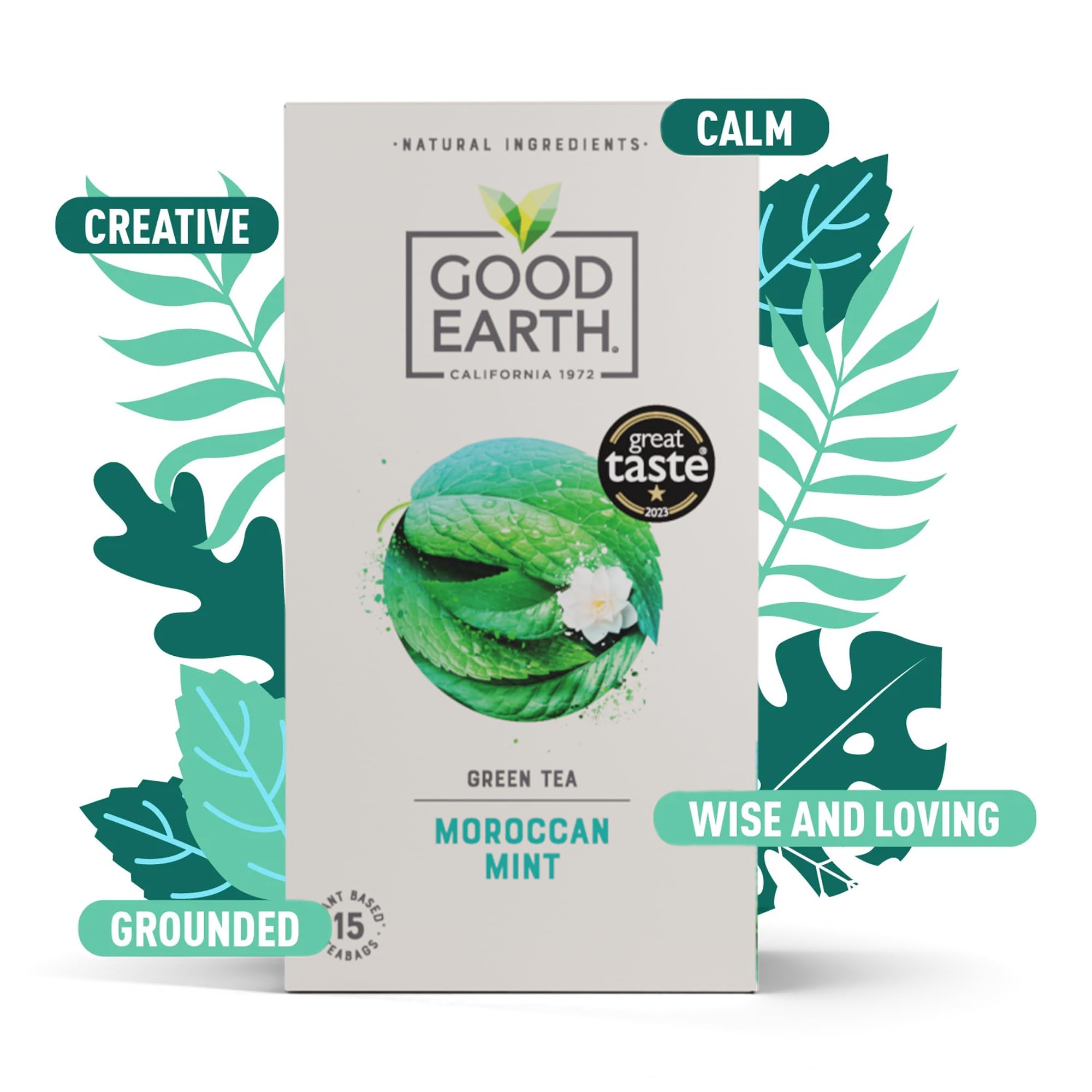 Good Earth Tea Co. Moroccan Mint Tea - 5 Packs of 15 Teabags 2