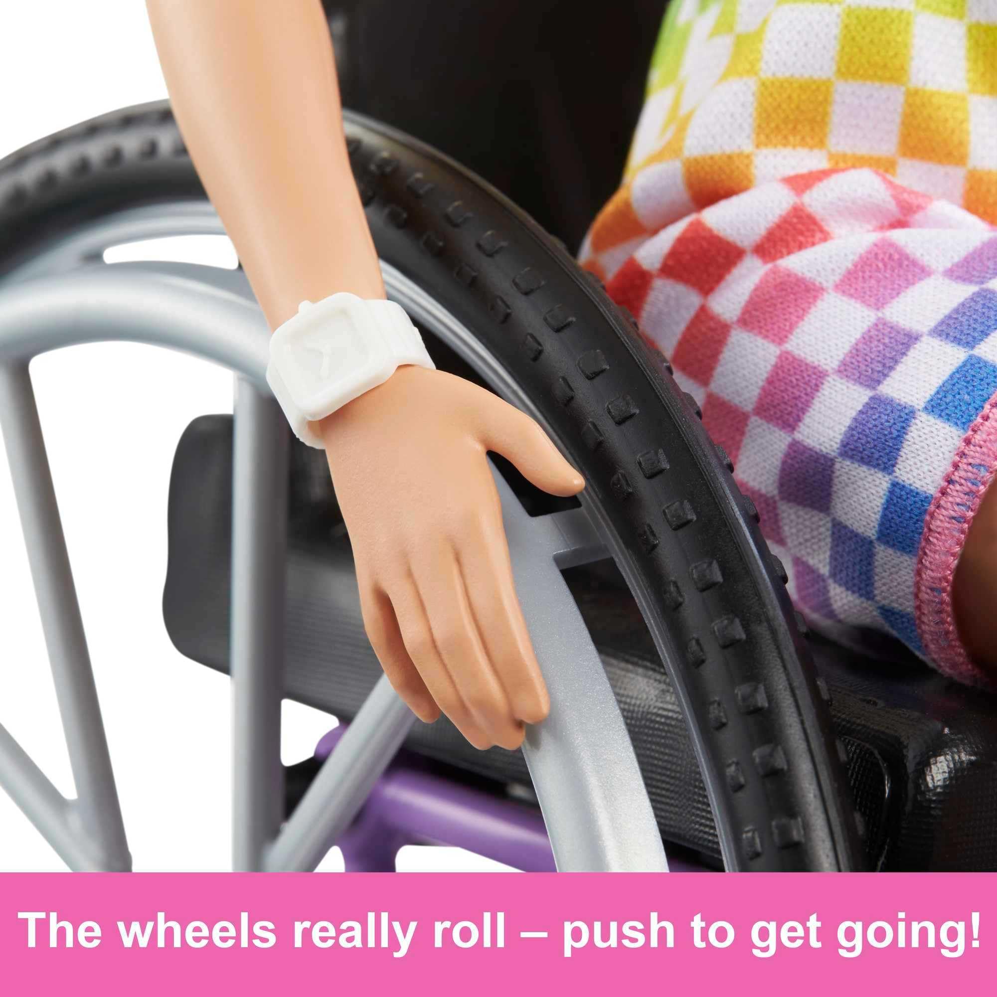 Barbie Fashionistas Doll with Wheelchair and Ramp - Inclusive Play for Kids 3+ 6
