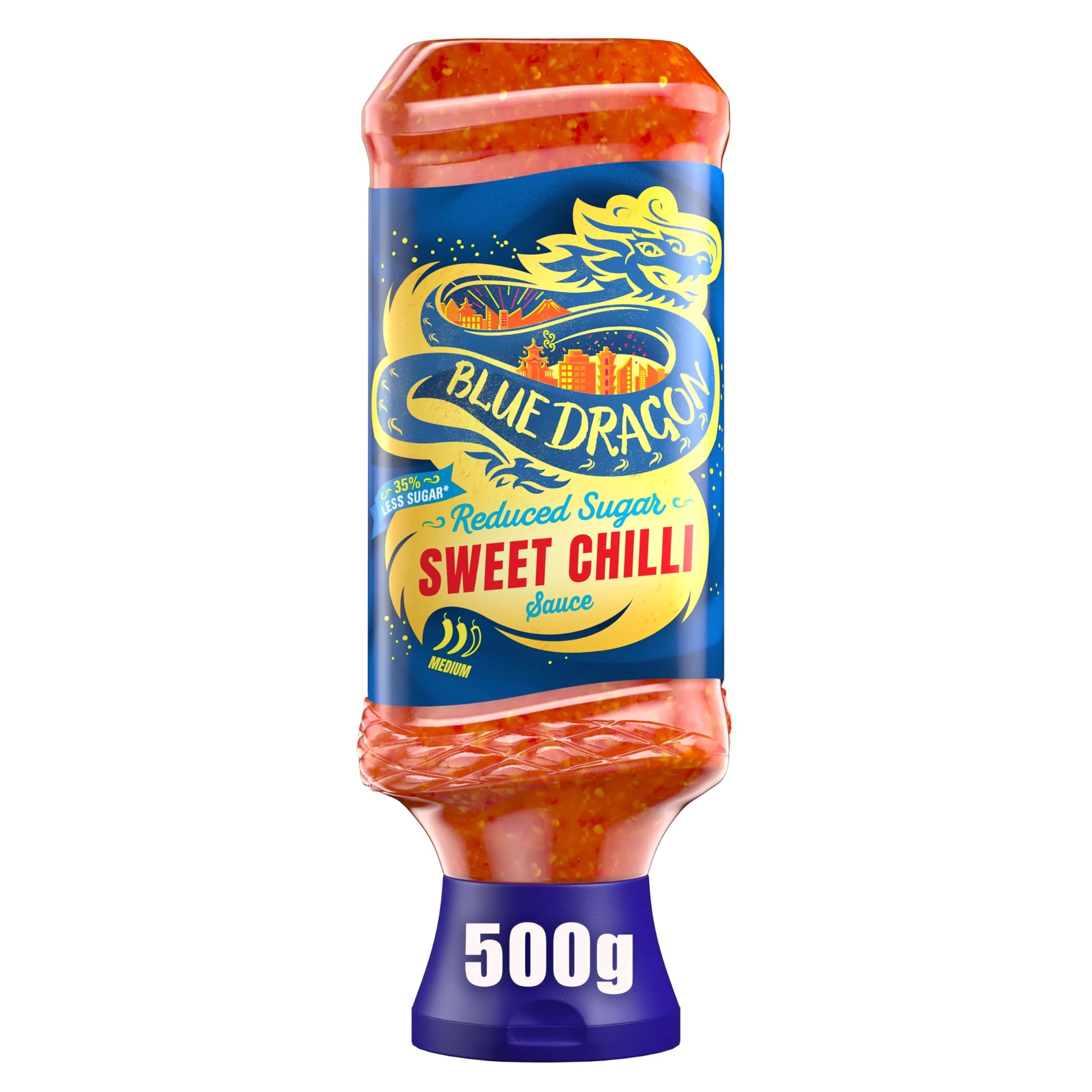 Blue Dragon Reduced Sugar Thai Sweet Chilli Dipping Sauce - 500g | Vegan Friendly 1