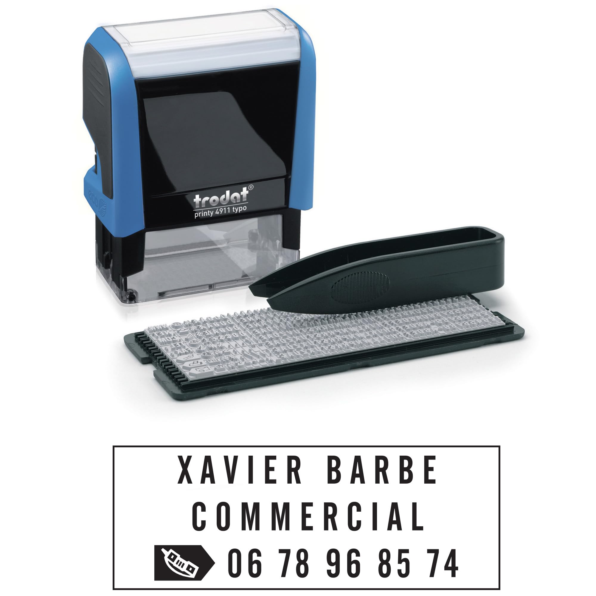 Trodat Printy 4911 DIY Self Inking Stamp - Create Your Own Impression | 37 x 12mm 3