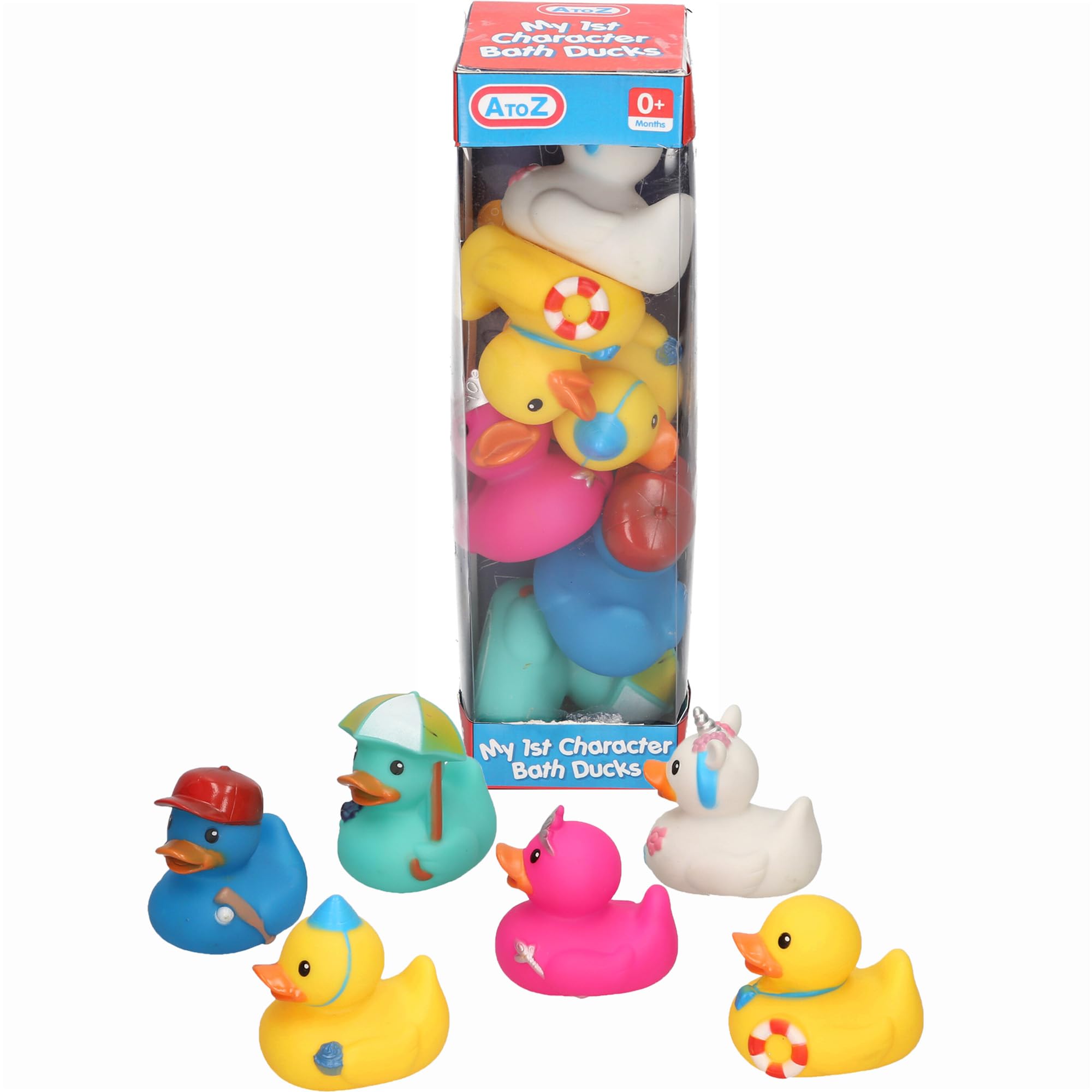 Atoz Rubber Duck Bath Toy Set - 6 Pack | Ages 0+ Months | Vinyl Material 4