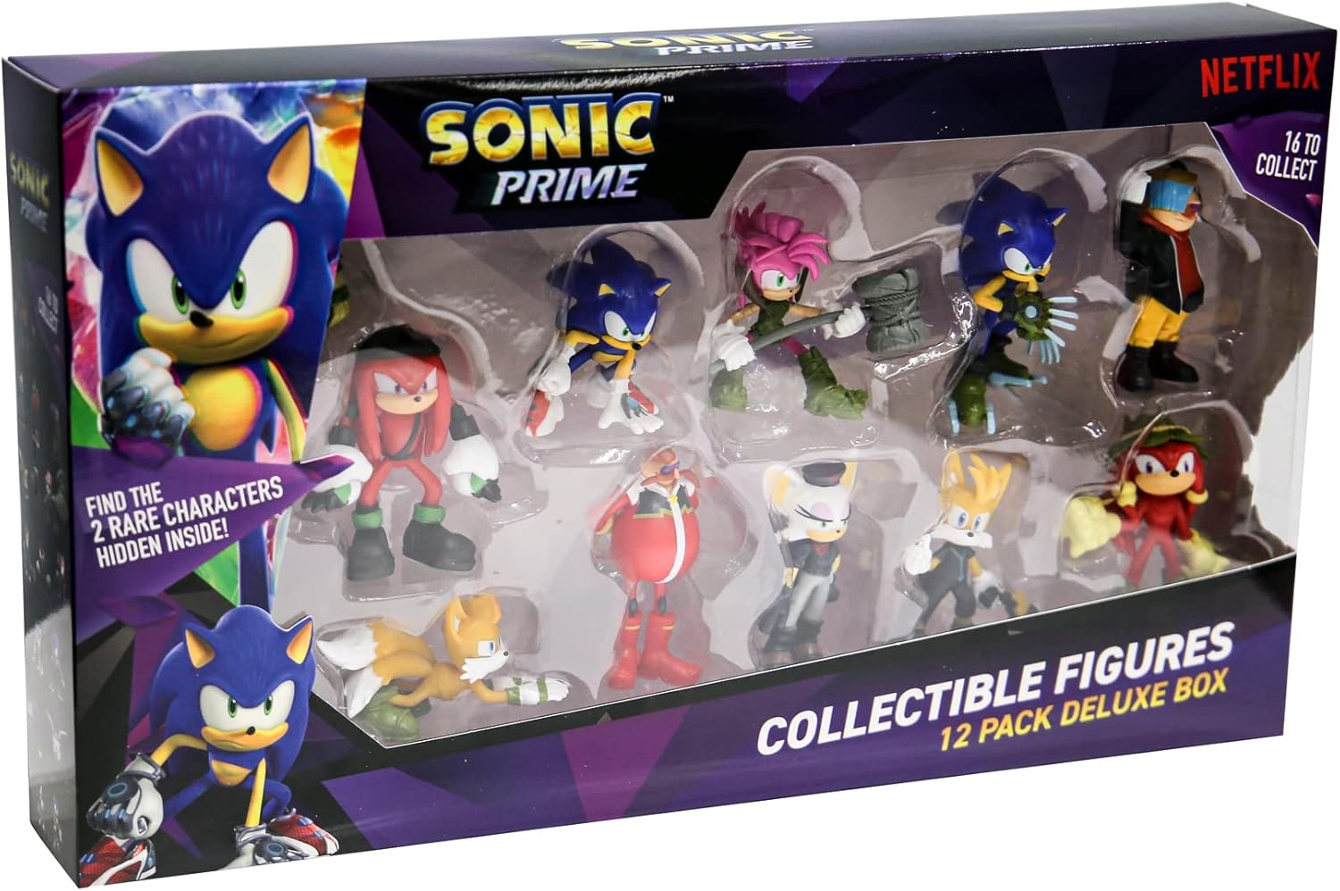 BANDAI Sonic Prime Collectable Figures 12 Pack Set - 6.5cm Action Figures 1