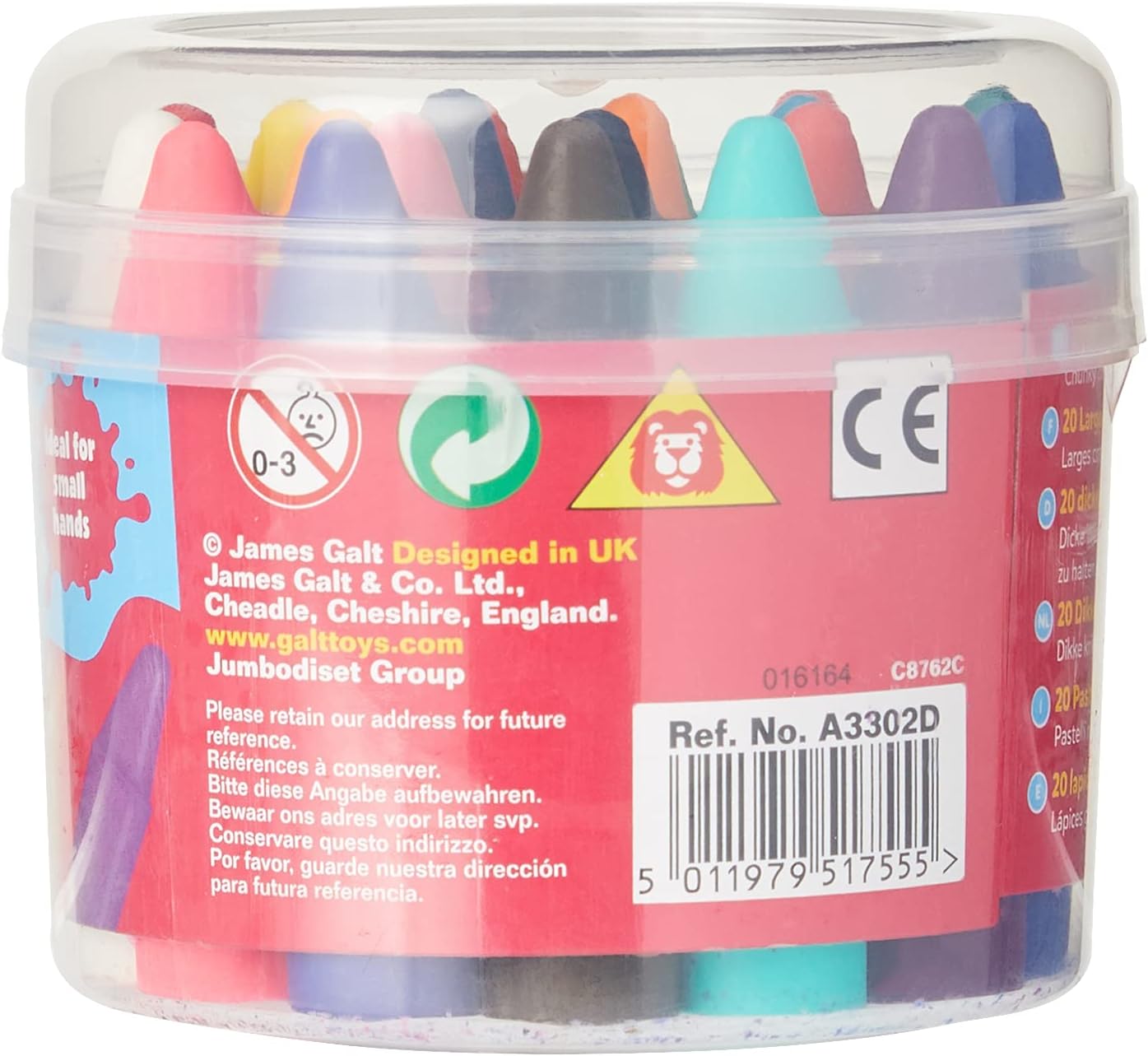 Galt Toys Chunky Crayons - 20 Piece Set, Easy to Hold Crayons for Kids Ages 3+ 10