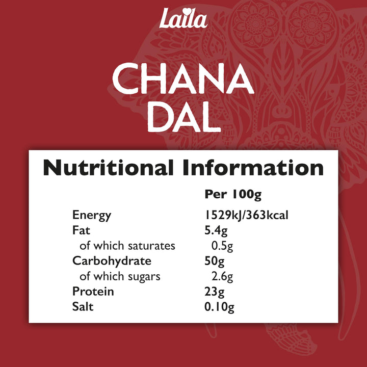Laila Chana Dal 2kg - Premium Split Chickpeas for Nutritious Indian Cooking