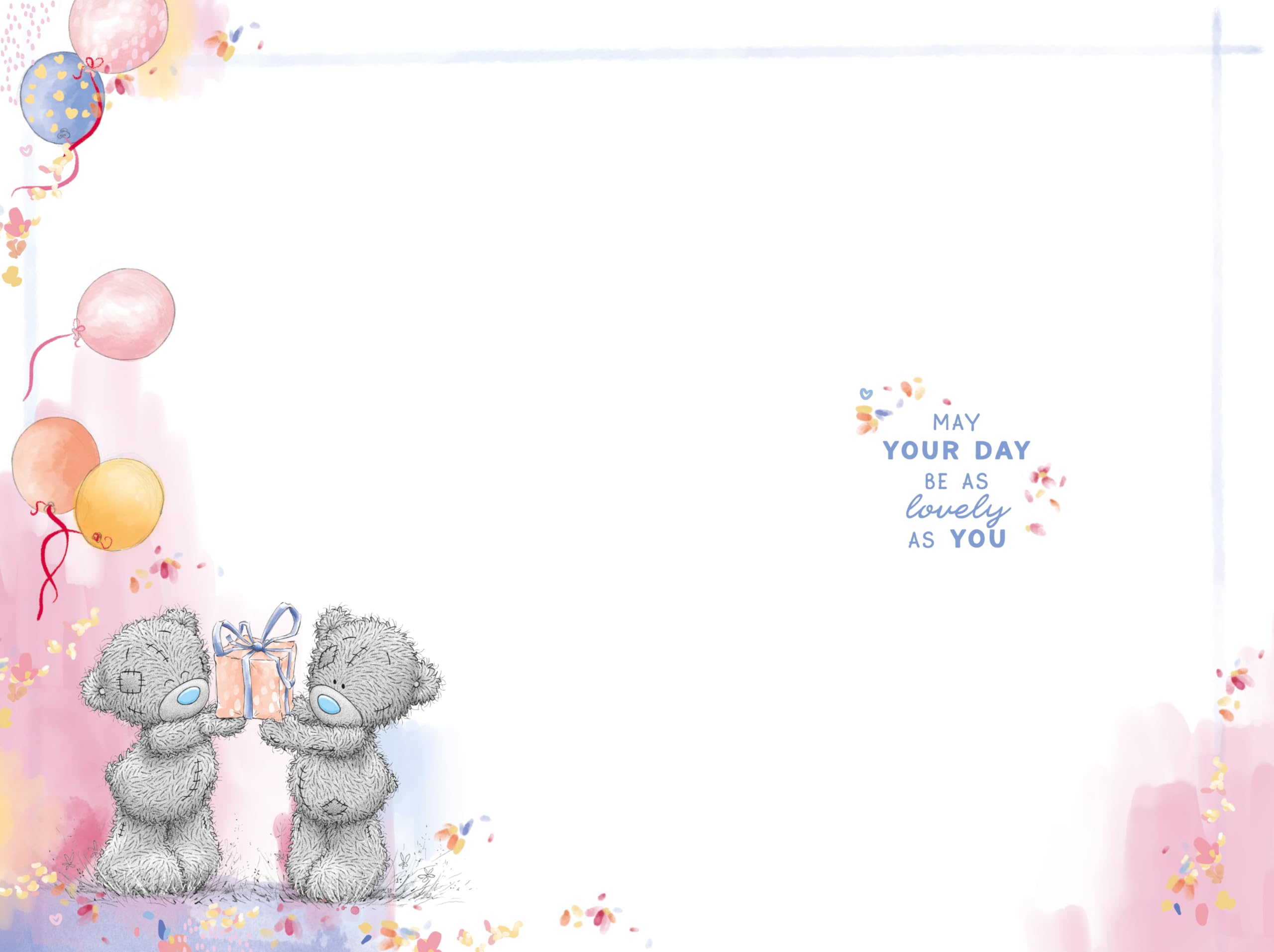 Me To You Tatty Teddy Gran Bears Hugging Luxury Gold Foil Birthday Card | 6 x 9 inches