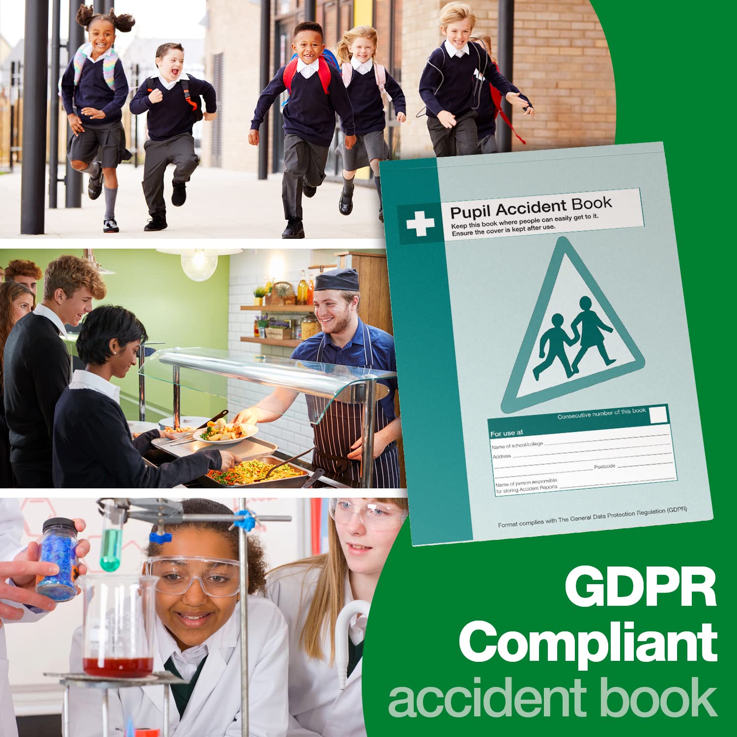 Safety First Aid Group Workplace Accident Book | A5 Size | Records 26 Incidents | GDPR Compliant 3