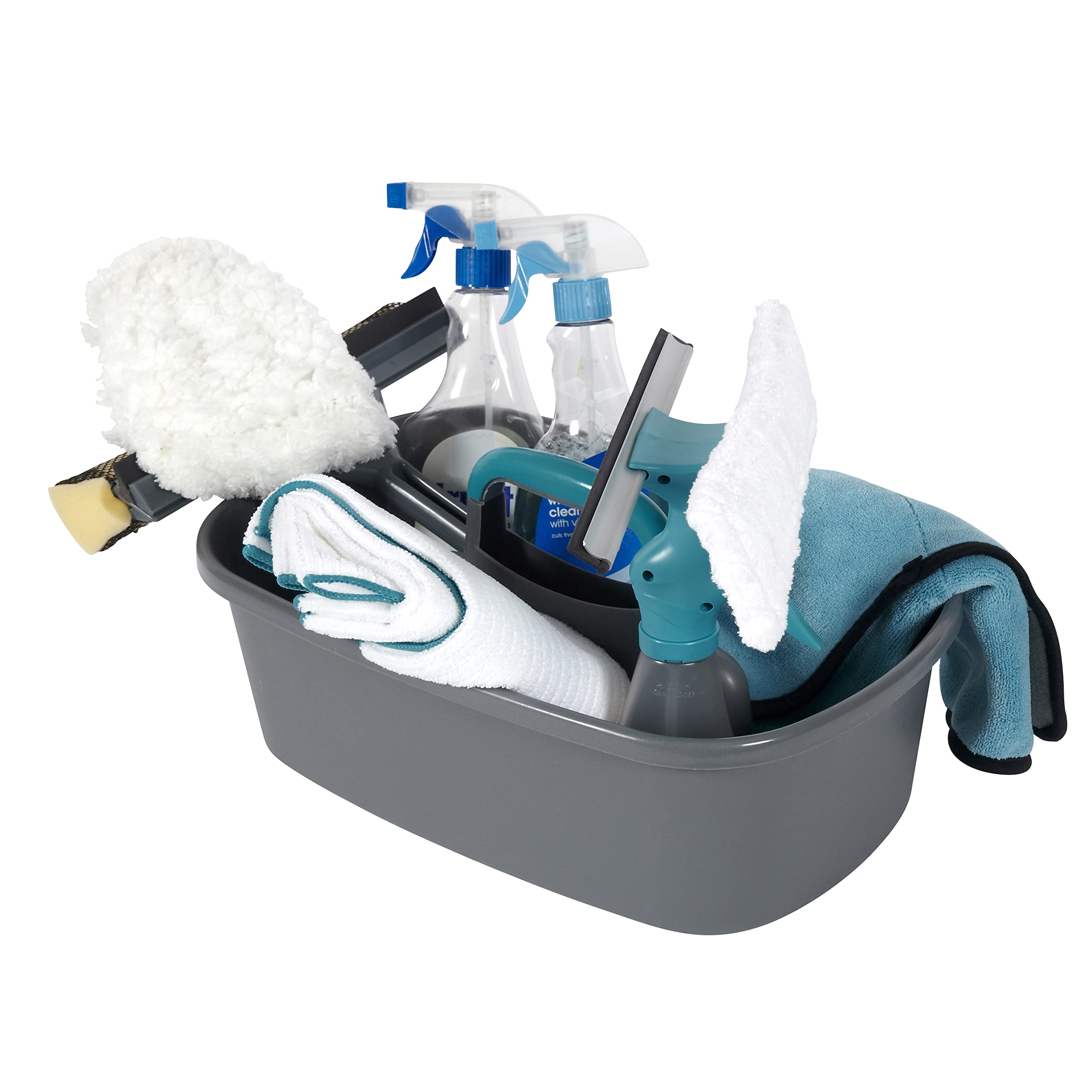 JVL 20-410A Aufbewahrungsbehälter für Reinigungssortiment für Auto- und Fahrradpflege mit Griff 4