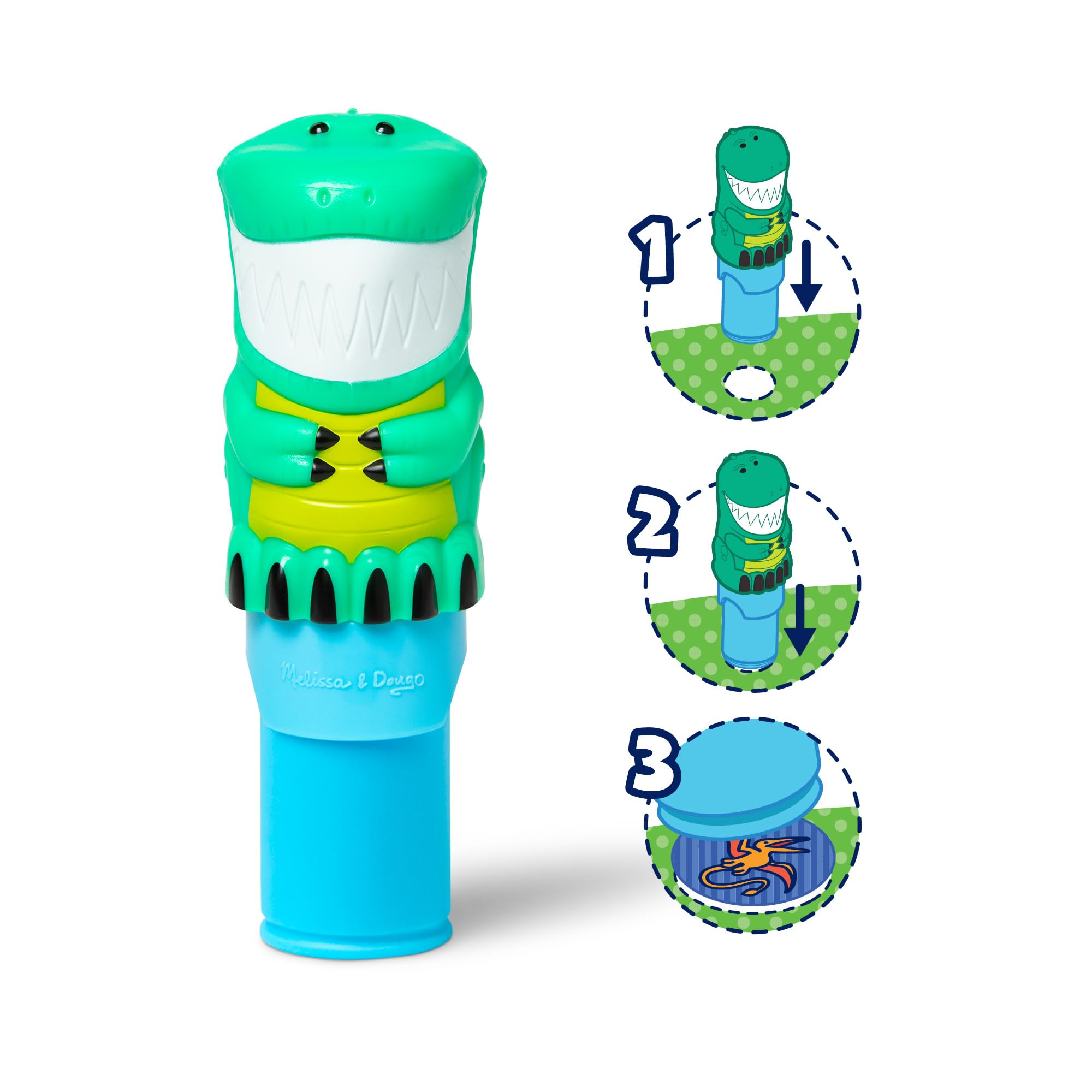 Melissa & Doug WOW Sticker Stamper & Activity Pad - Dinosaur Theme | Age 3+ | Mess-Free Play 3