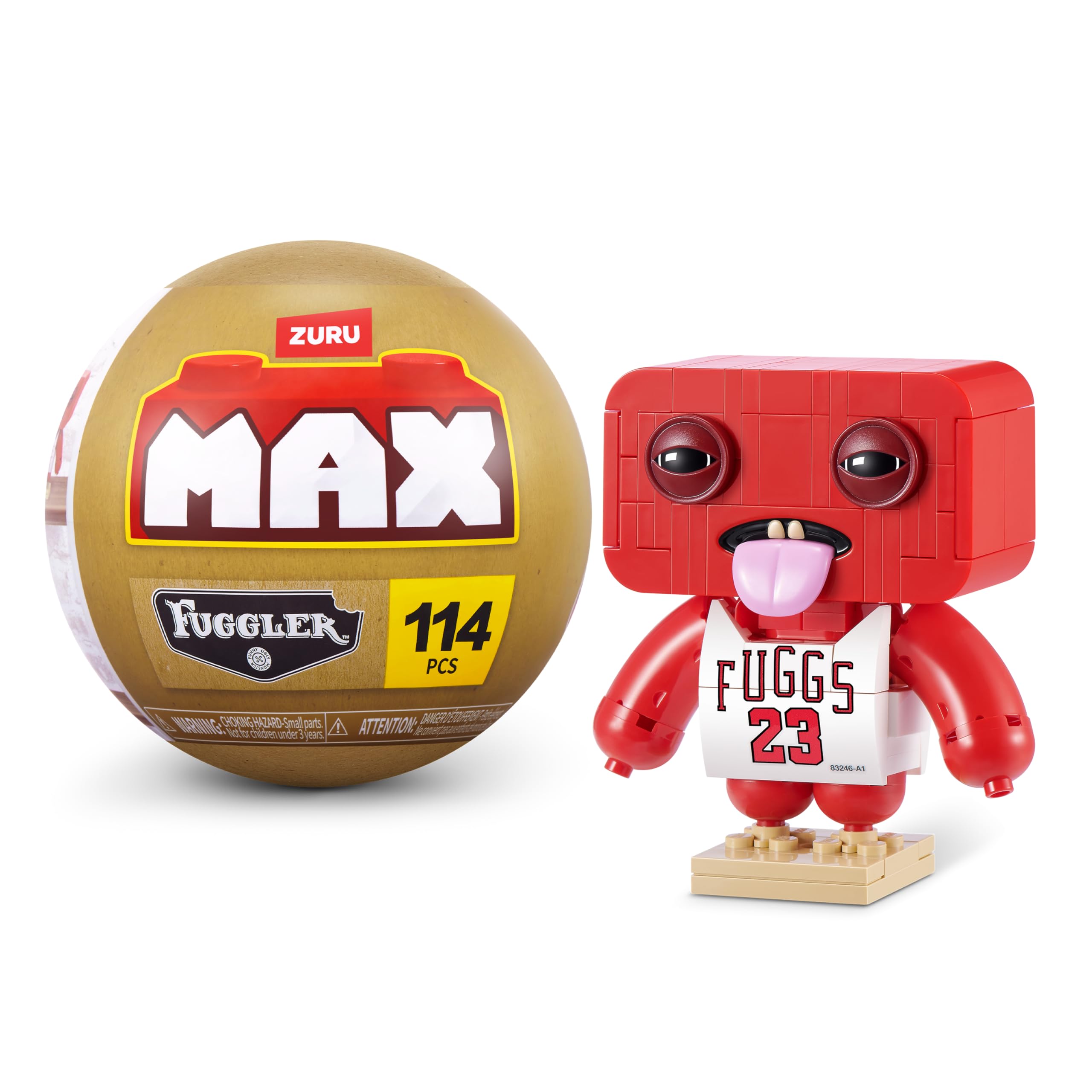 Max Build More Fuggler Stars - Collectible Building Bricks | 182 Bricks per Capsule | Ages 8+