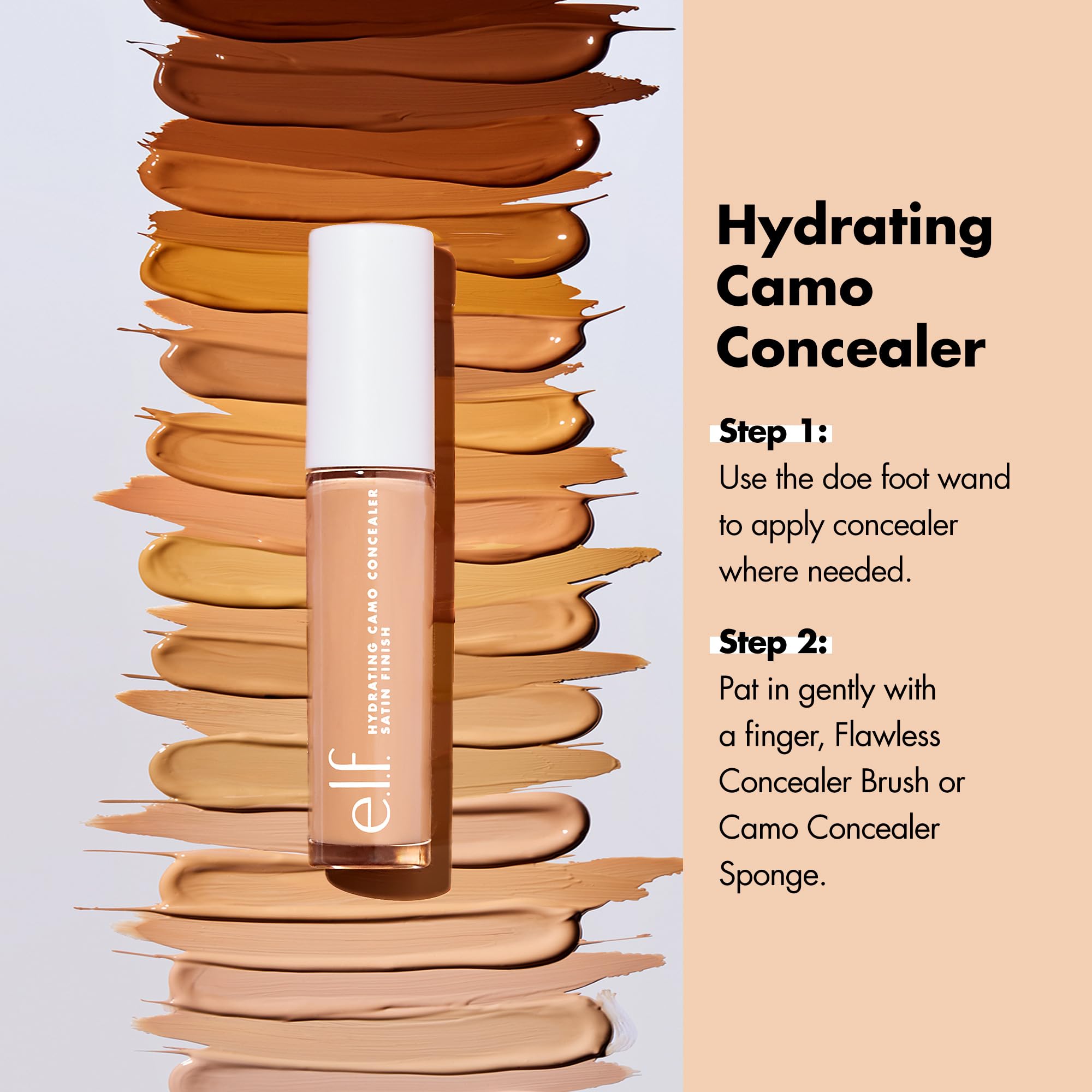 e.l.f. Hydrating Camo Concealer - Full Coverage Concealer for Blemishes & Dark Circles, Satin Finish, Fair Beige (0.203 Fl Oz) 6