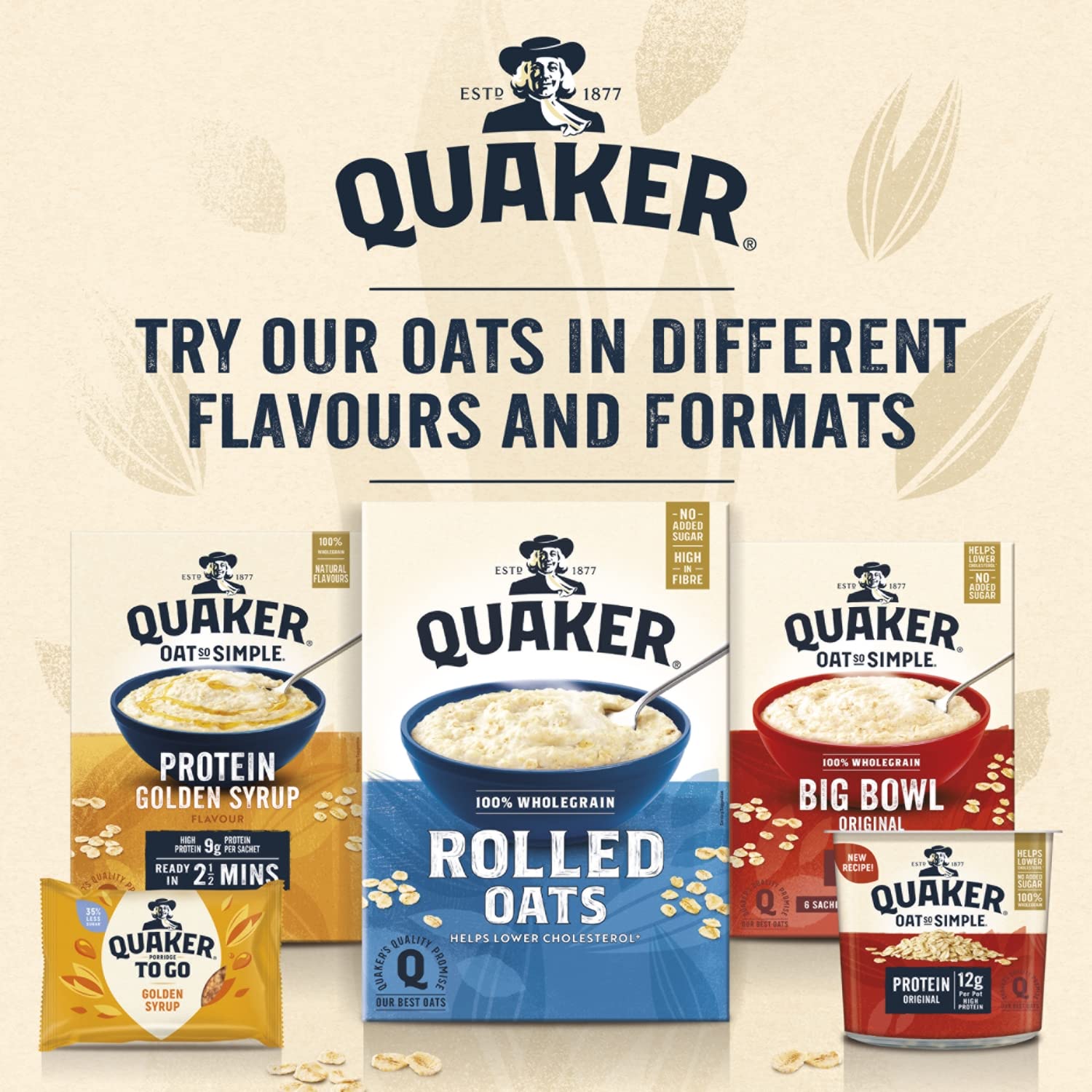 Quaker Oat So Simple Big Bowl Golden Syrup, 6 Sachets (297.6 g) 3