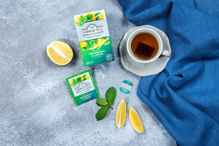 Ahmad Tea Peppermint & Lemon Fruit & Herbal Infusion - 20 Tea Bags