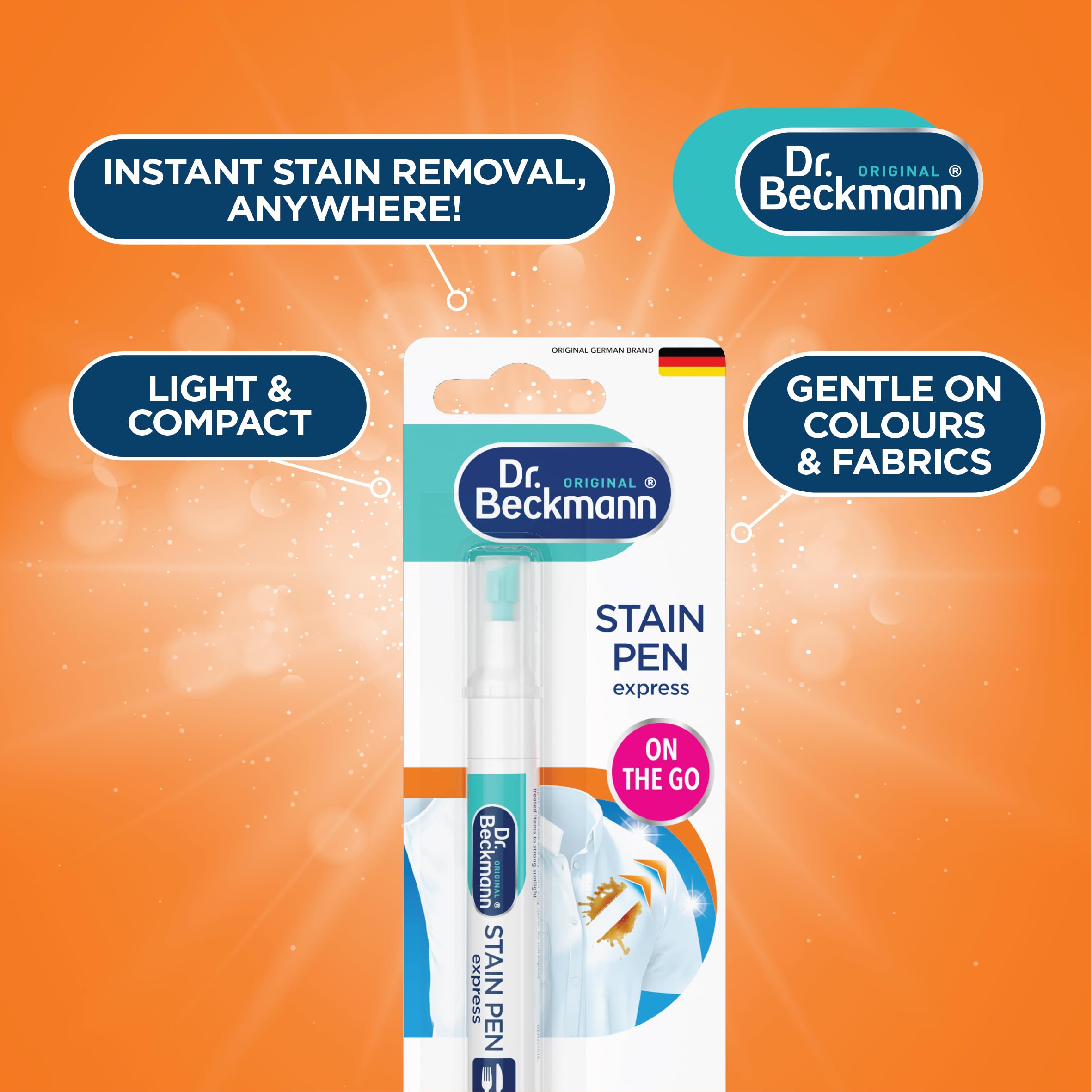 Dr. Beckmann Stain Pen Express - Instant On-the-Go Stain Removal | 9ml Liquid 4