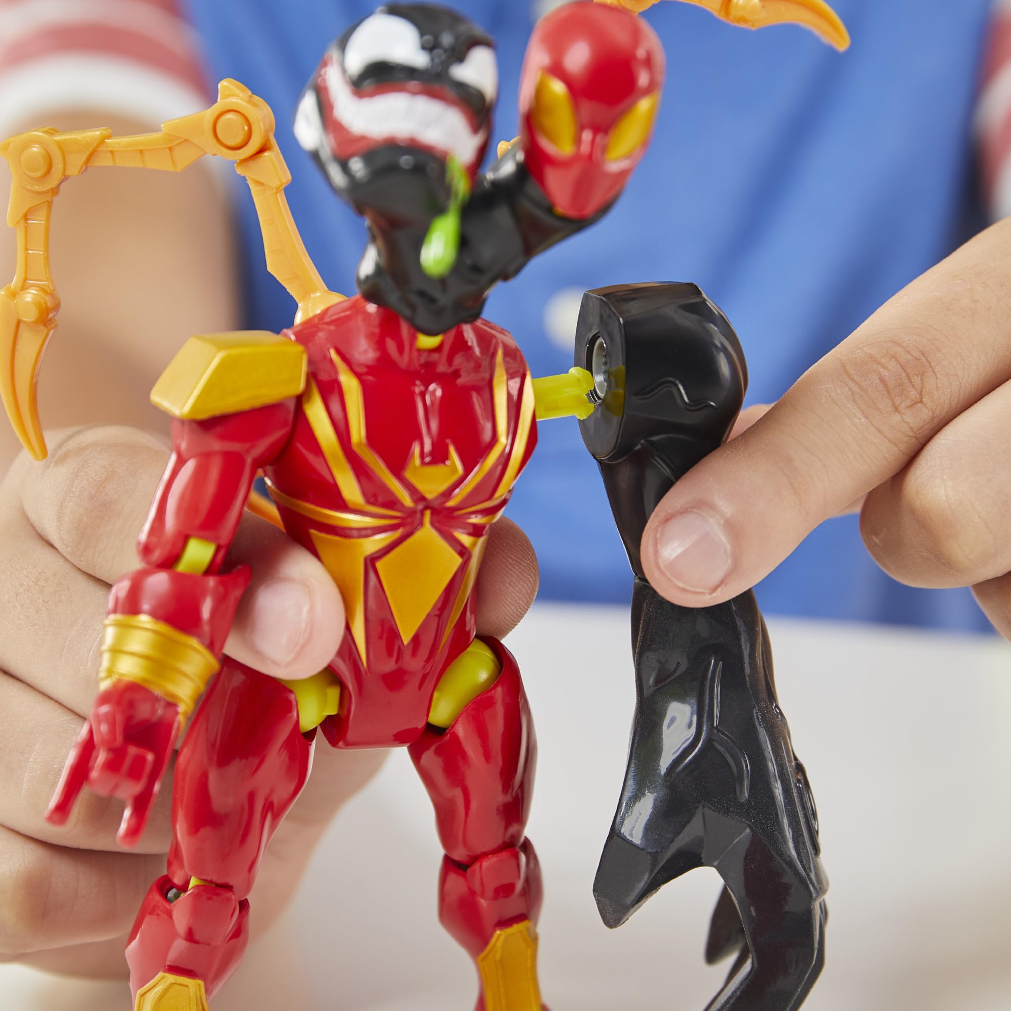 SPIDER-MAN MixMashers Iron Spider & Venom Mix-and-Match Action Figure 2