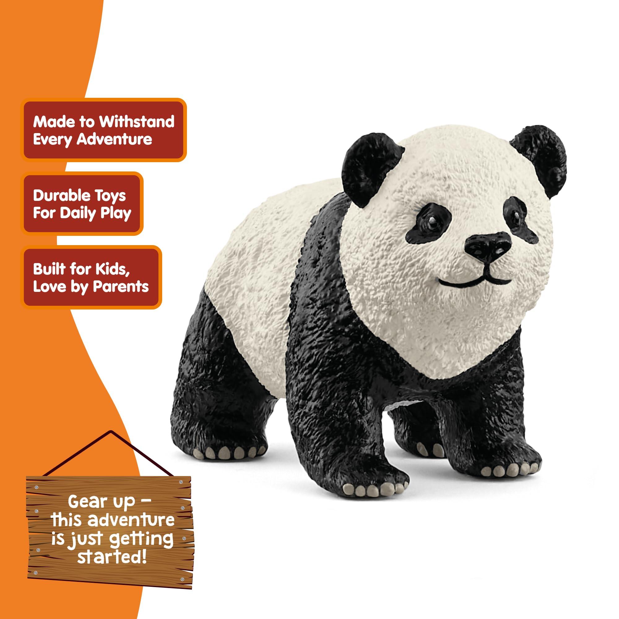 Schleich Wild Life Giant Panda Cub Toy Figurine | 6cm | Hand-Painted Plastic