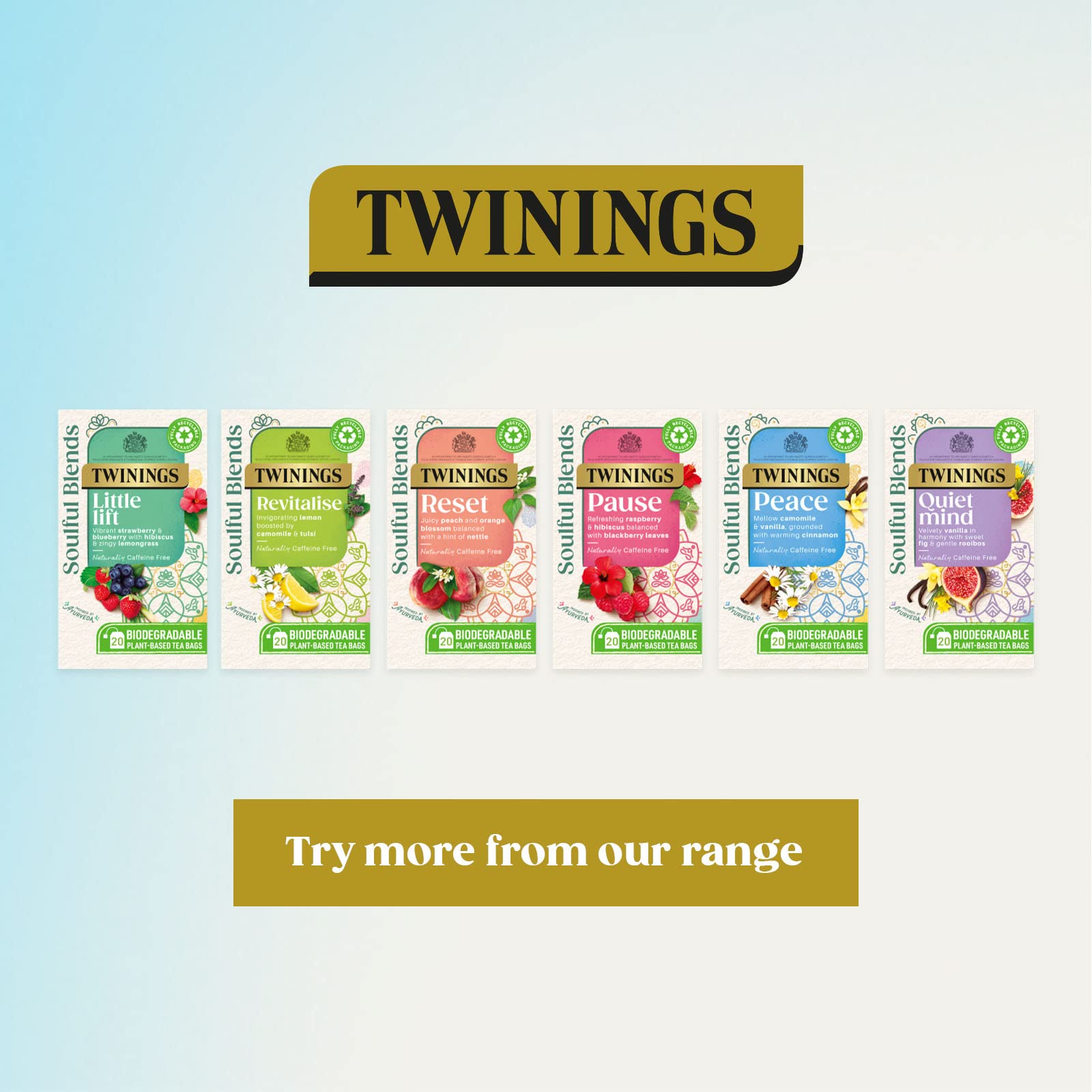 Twinings Soulful Blends Reset Herbal Tea - Juicy Peach & Orange Blossom | 20 Teabags 7