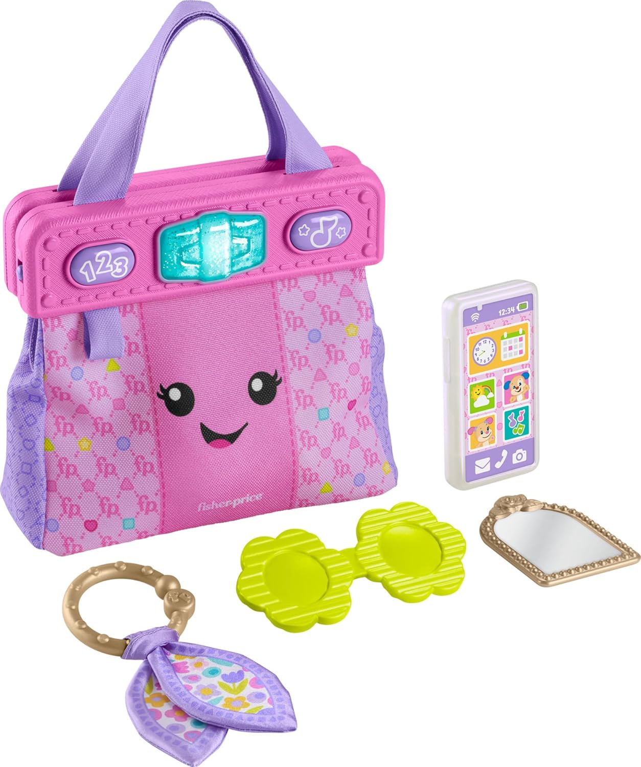 Fisher-Price Laugh & Learn Going Places Learning Purse - Interactive Educational Toy for Toddlers 6M+ 1
