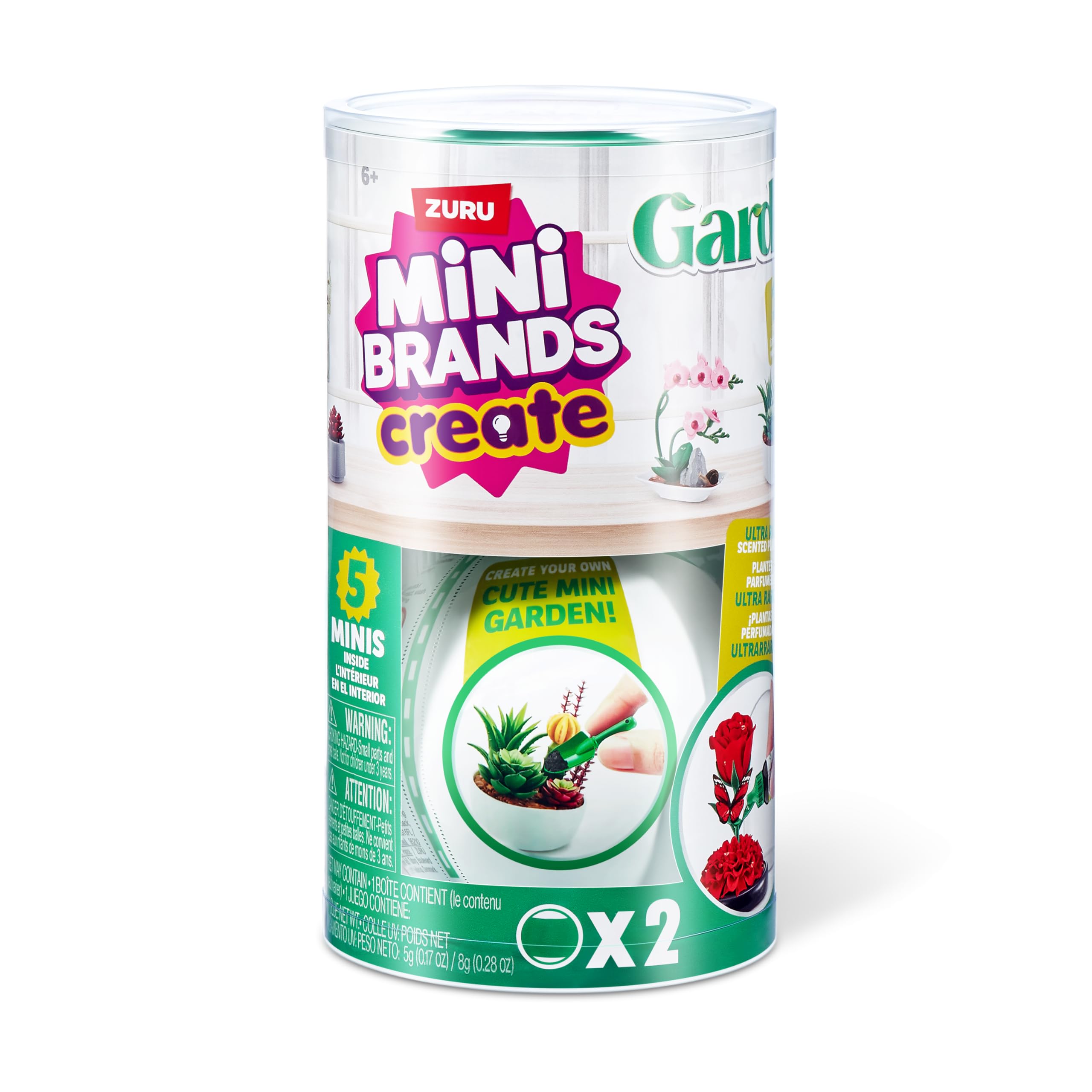Mini Brands Create Garden Series 1 - Mystery Collectible Miniature Garden Kit