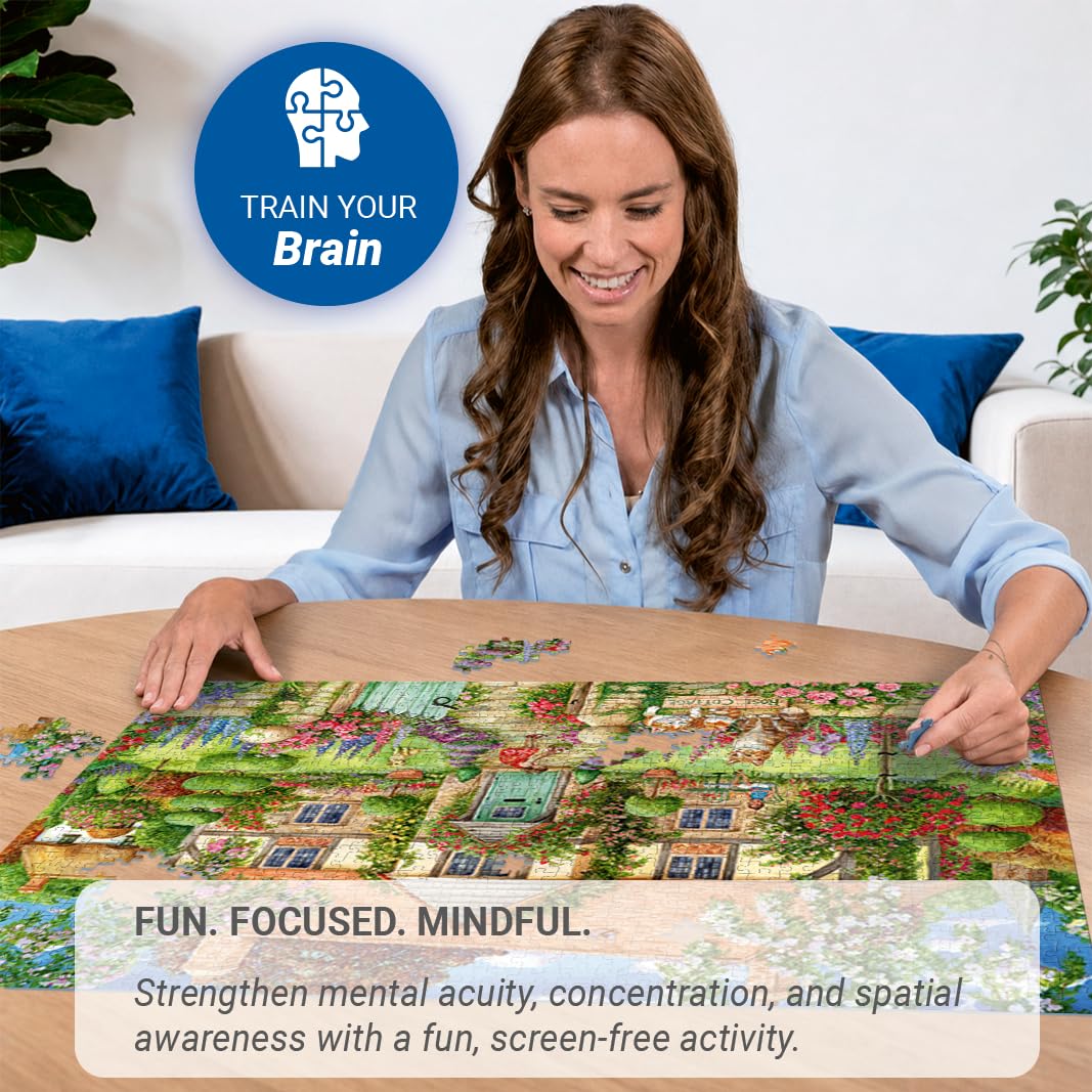 Ravensburger Rose Cottage 1000 Piece Jigsaw Puzzle for Adults & Kids Age 12+ 3