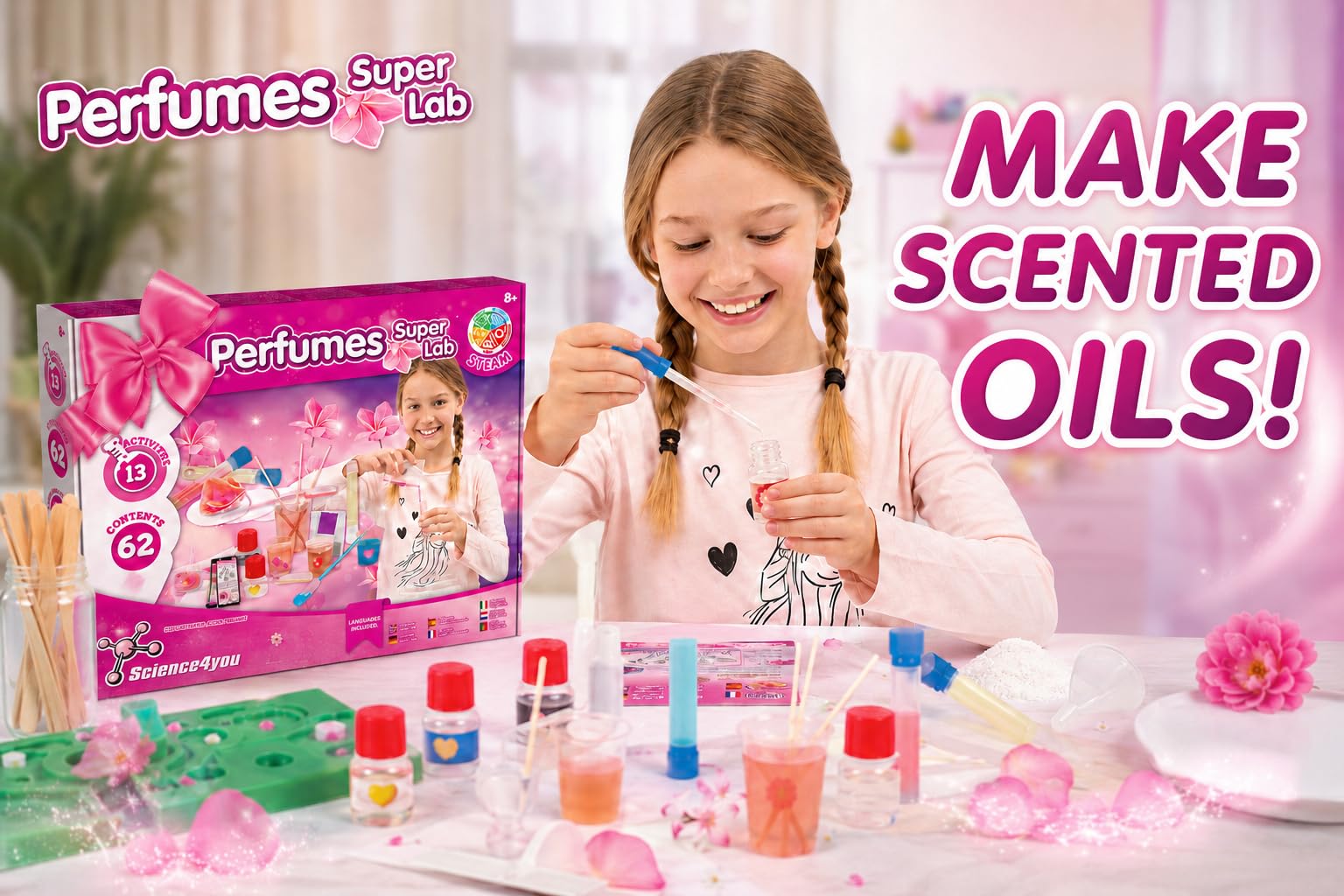 Science4you Perfume Super Lab for Kids +8 Years | 13 Experiments | 63 Contents 5