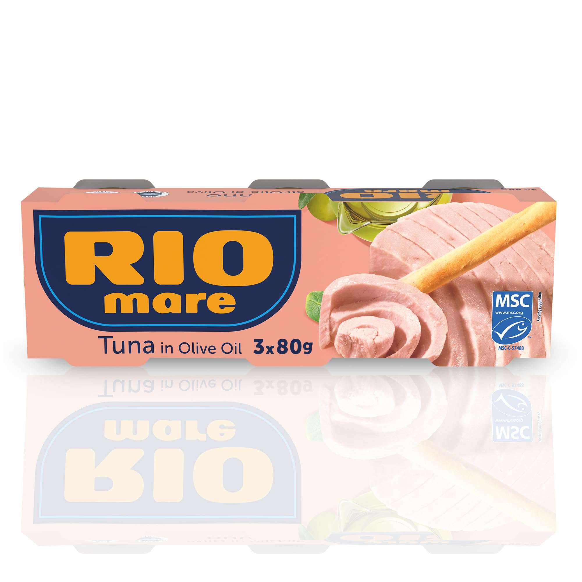Rio Mare Tuna in Olive Oil 80g (Pack of 3) - Rich in Protein, Omega-3, MSC Certified Sustainable 2