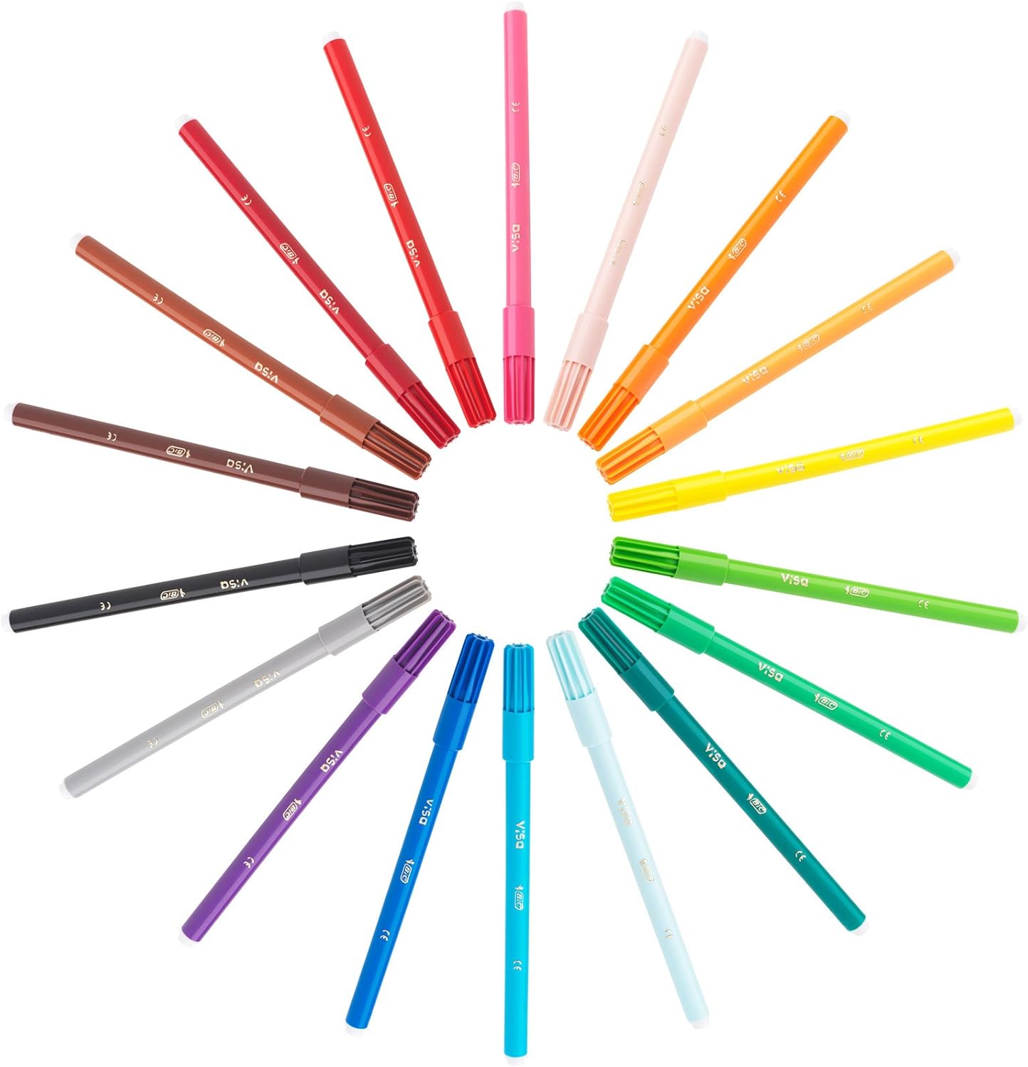 BIC Kids Visa Felt Tip Pens - 18-Pack Fine Point Washable Markers for Kids Ages 5+ 4