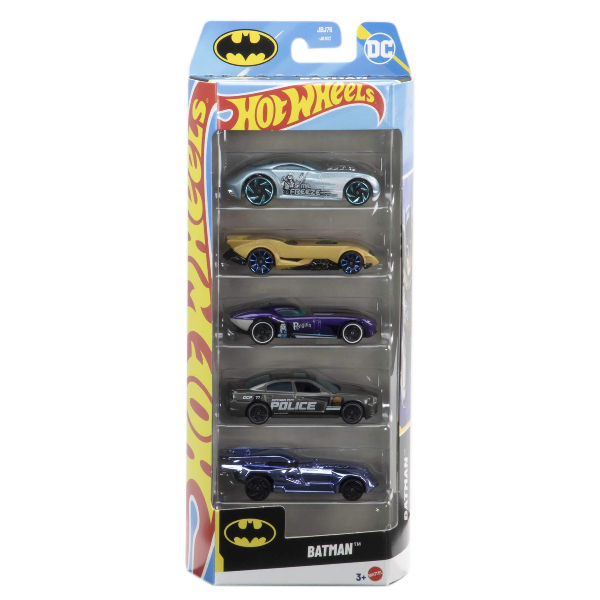 Hot Wheels Batman 5er-Pack – Druckgussfahrzeuge im Maßstab 1:64 für Kinder ab 3 Jahren 4
