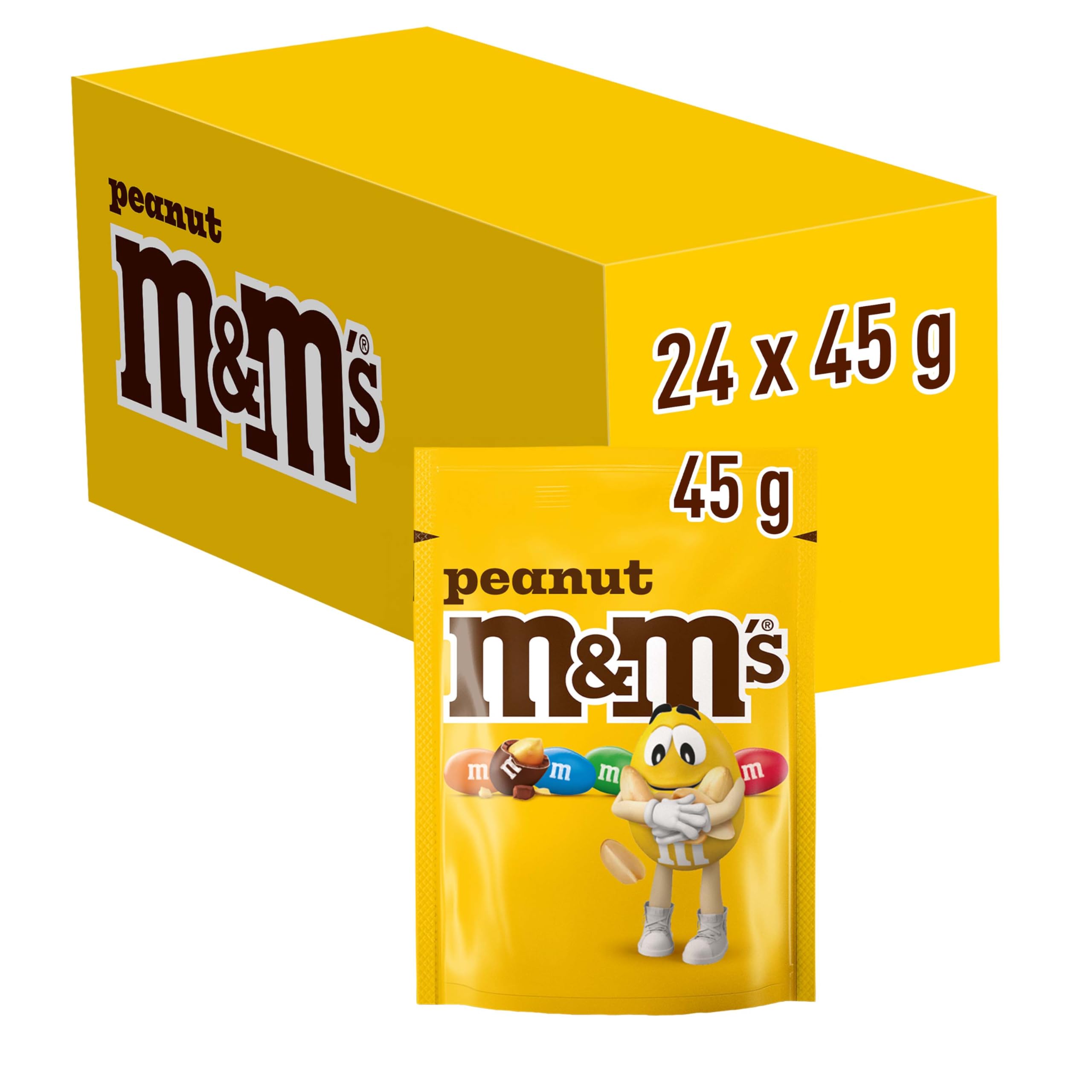 M&M's Peanut Milk Chocolate Candy - 24 Packs