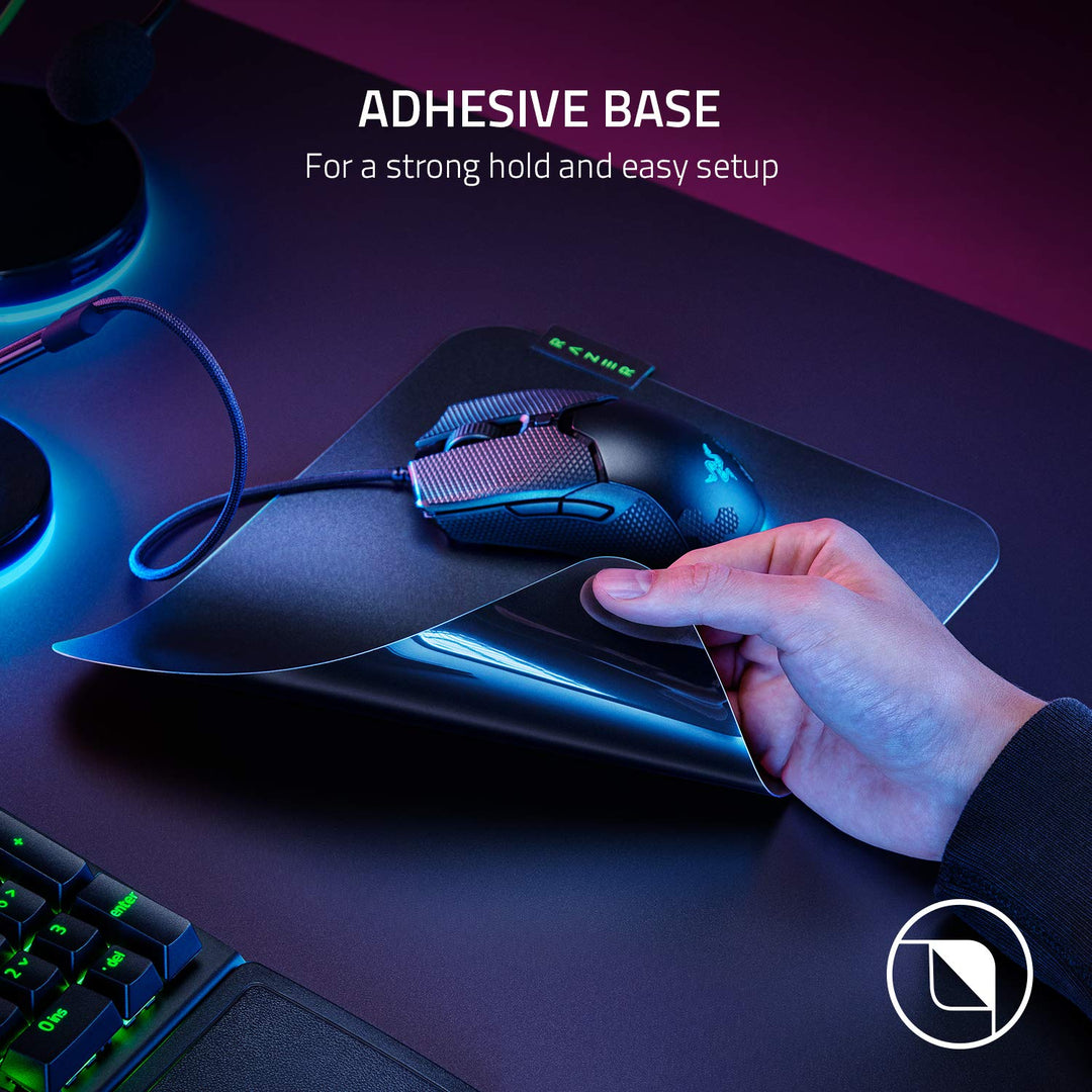 Razer Sphex V3 - Ultra-Thin Gaming Mouse Mat (Large, 0.4mm, Black, Polycarbonate, Adhesive Base)