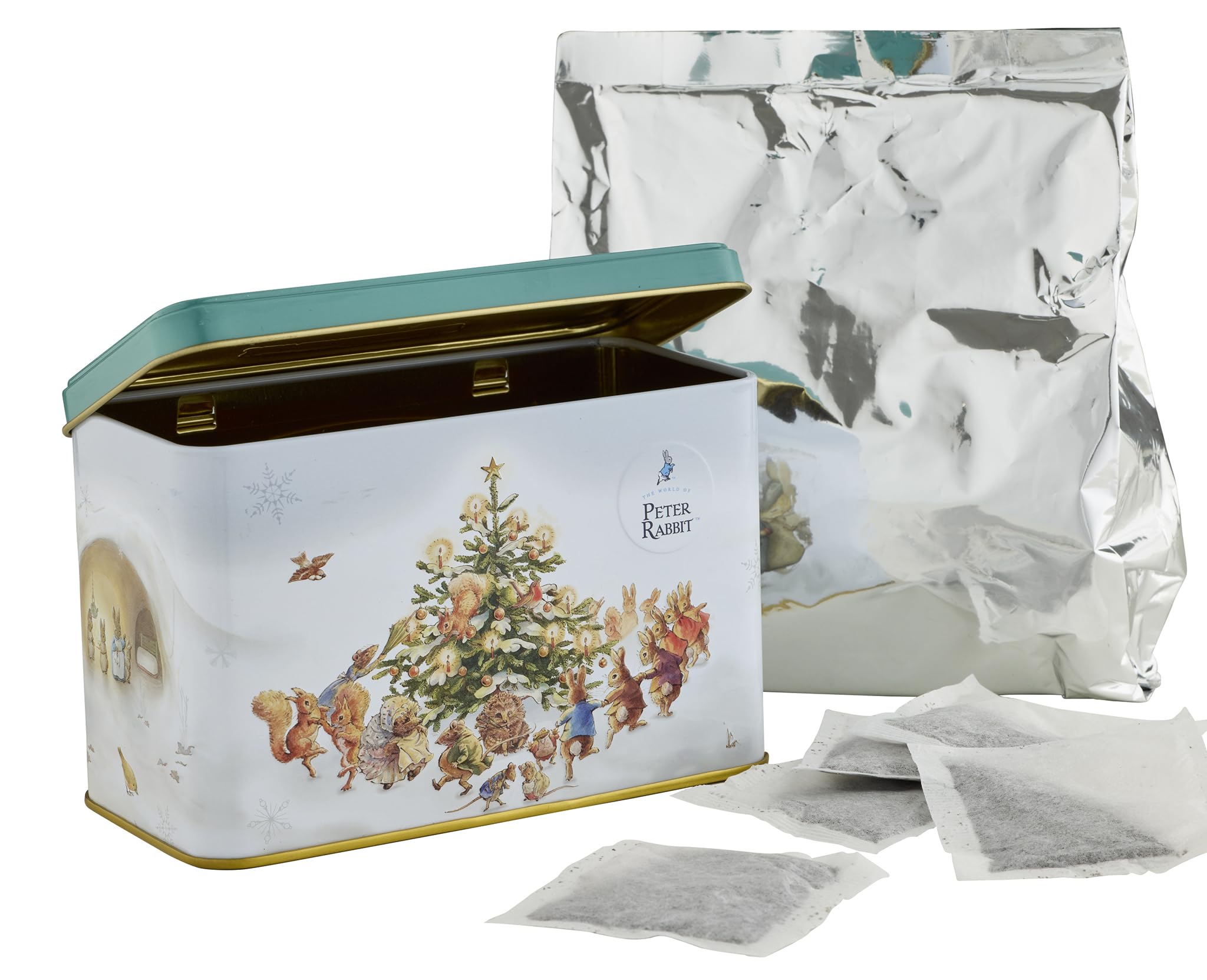 New English Teas Peter Rabbit Christmas Tea Caddy - 40 English Breakfast Tea Bags 3