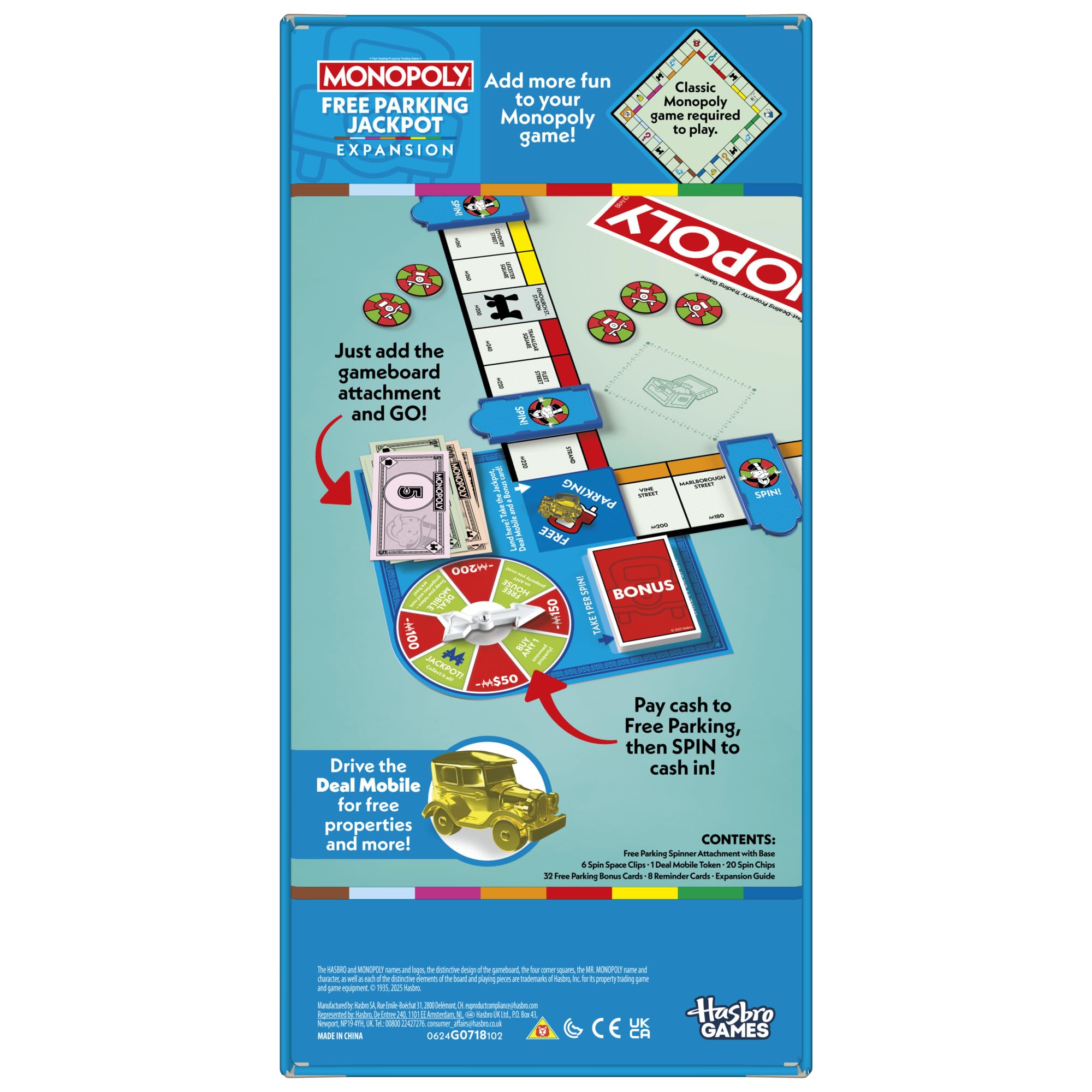 Monopoly Free Parking Jackpot Expansion - Play in Half the Time | Ages 8+ | 2-6 Players 3