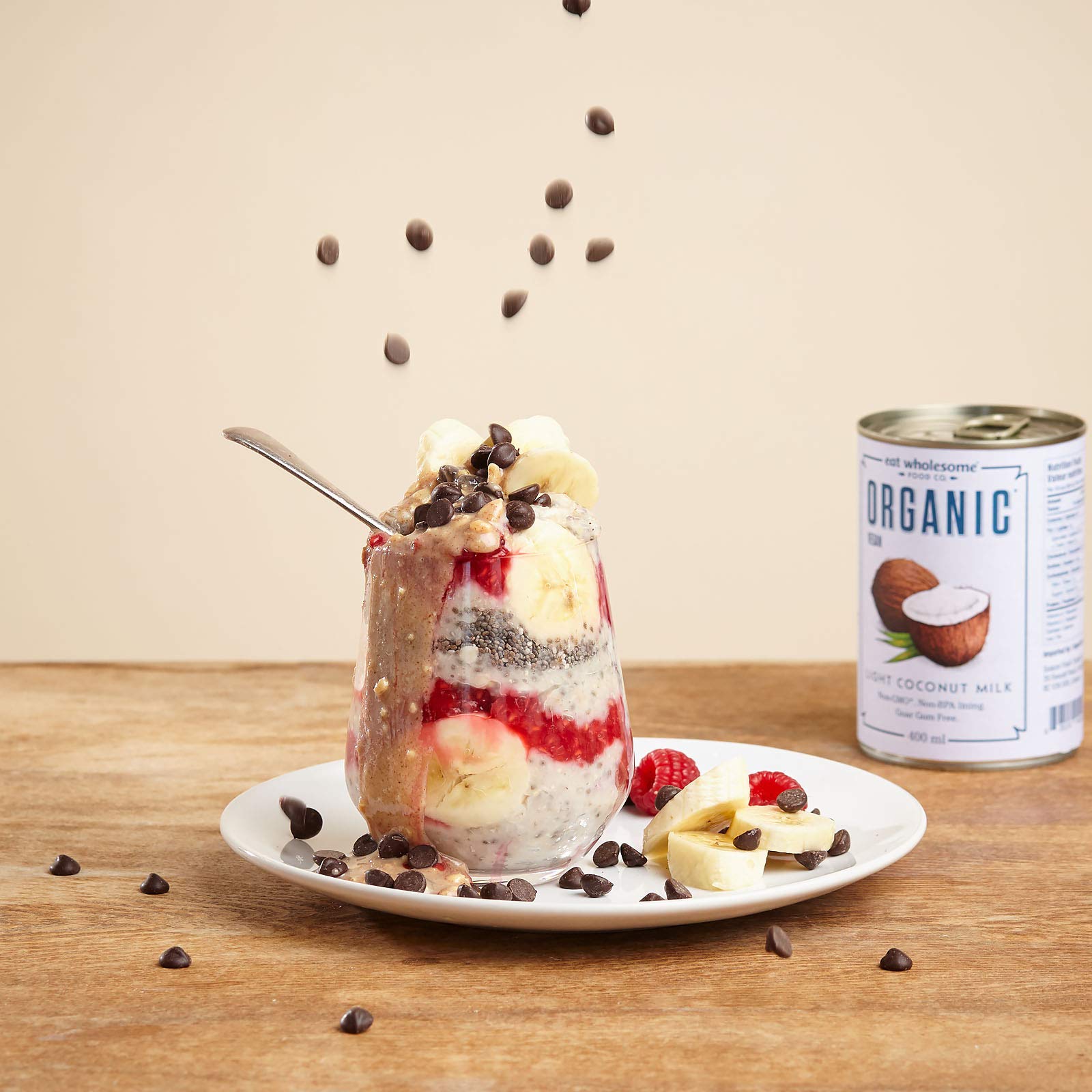 Eat Wholesome Organic Light Coconut Milk with No Guar Gum, 400 ml (Pack of 1) 5