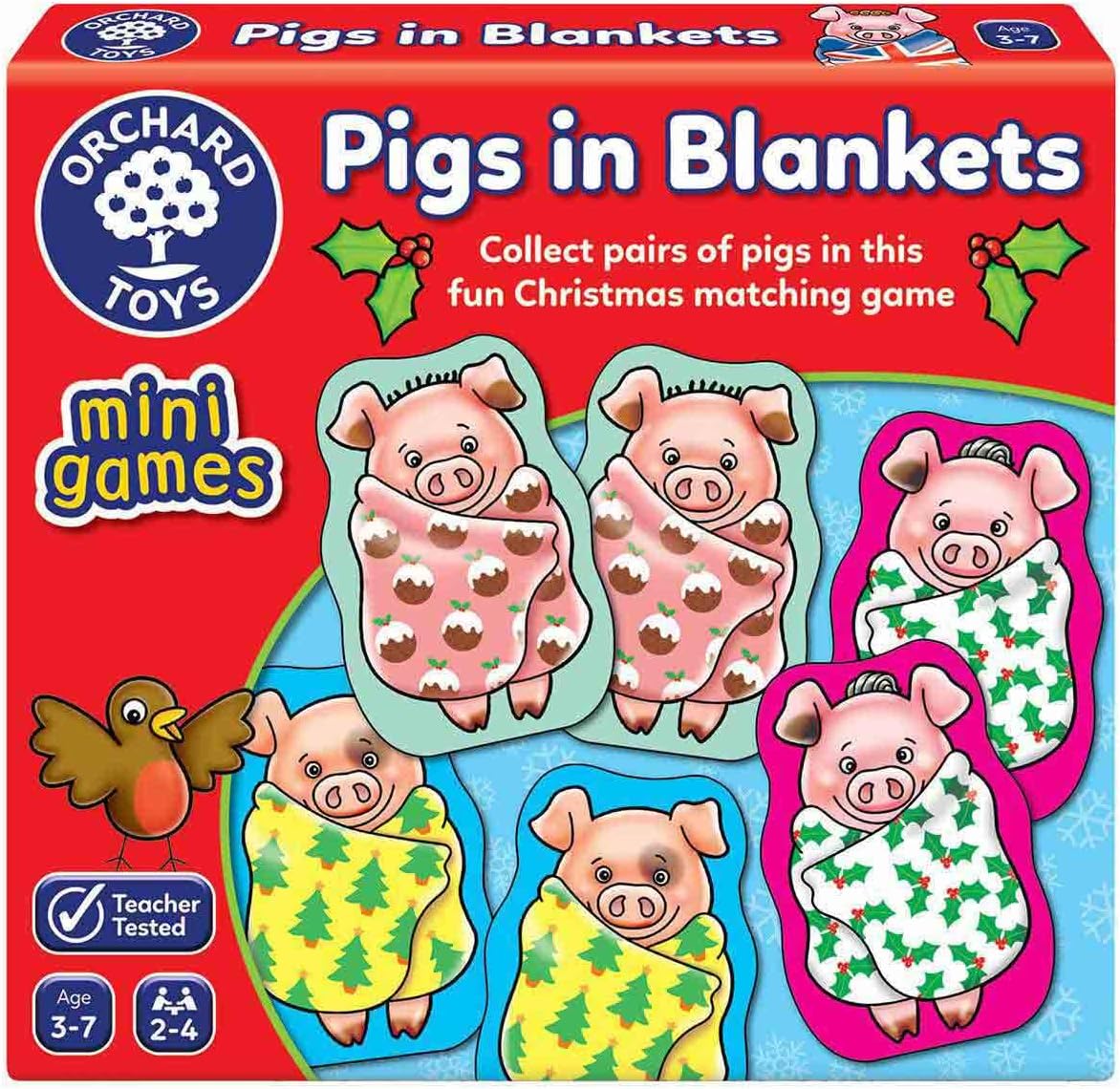 Orchard Toys Pigs in Blankets Mini Game - Matching Card Game for Kids 3-7 Years 1