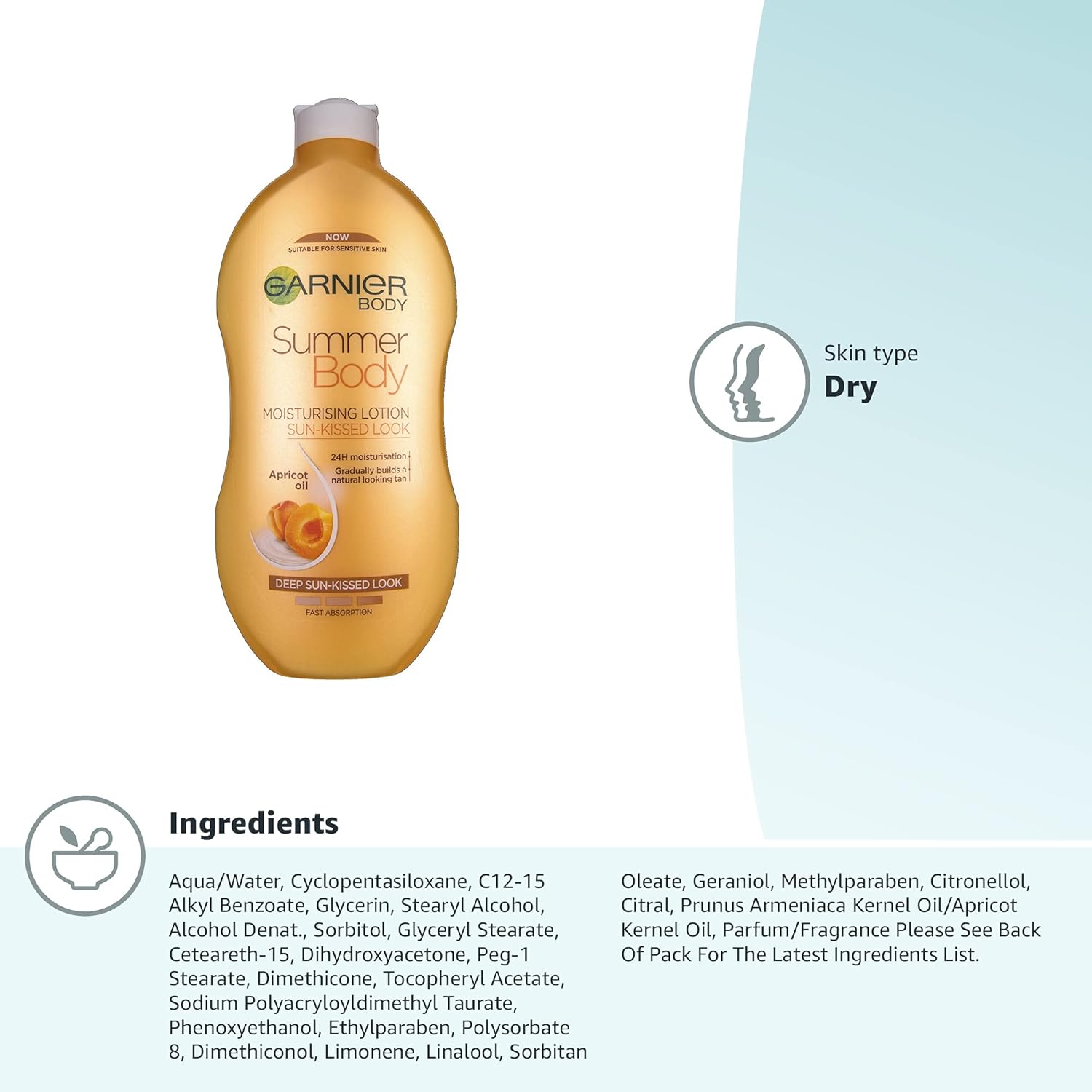 Garnier - Summer Body Gradual Tan Moisturising Lotion (400ml) 3