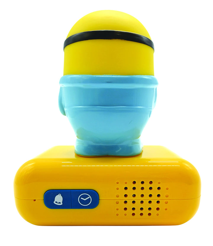 LEXIBOOK Minions Digital Alarm Clock with Night Light - Bob Light-Up Feature, Snooze & Sound Effects