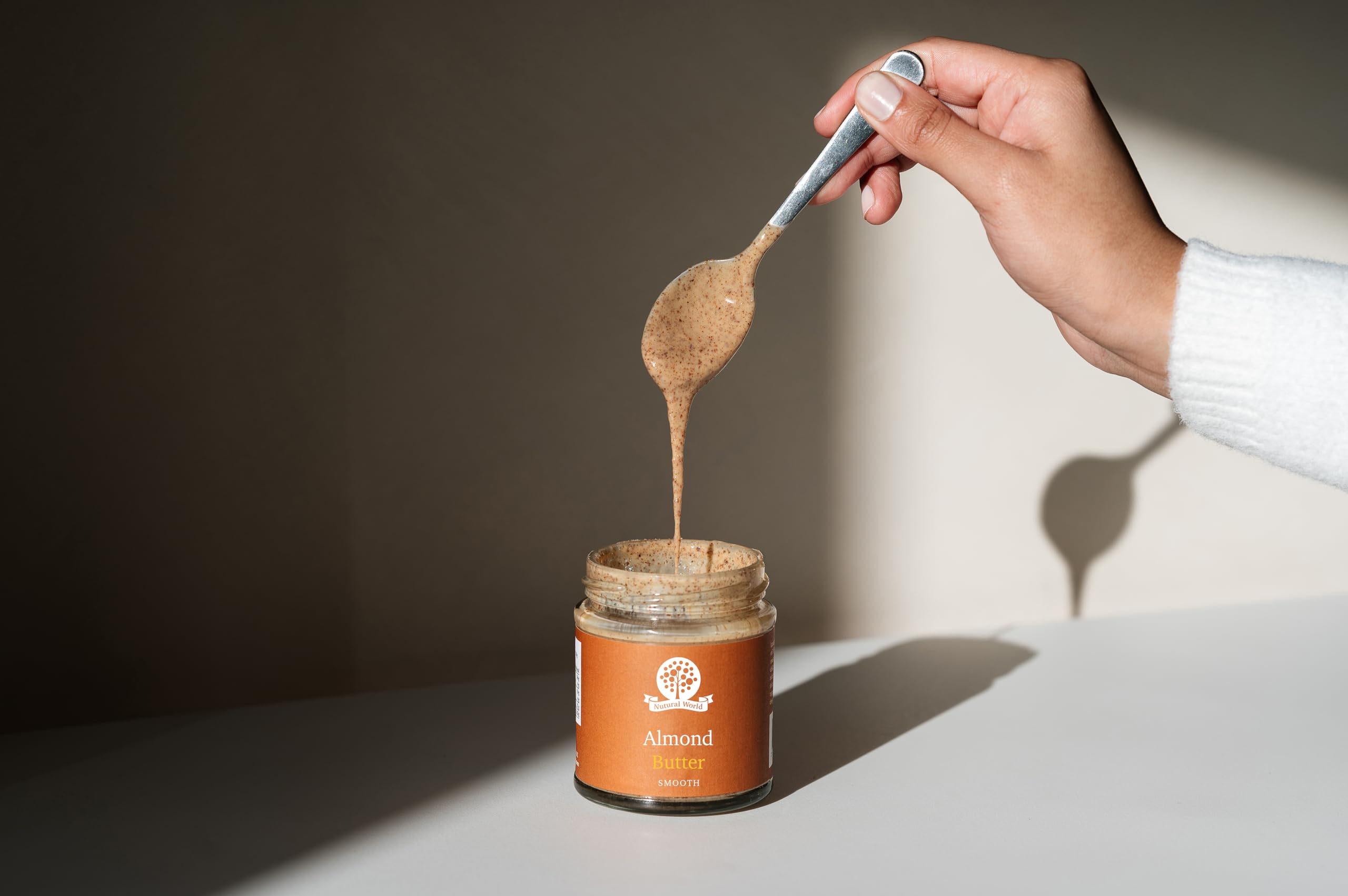 Nutural World Smooth Almond Butter - 100% Pure Almonds | 170g 2