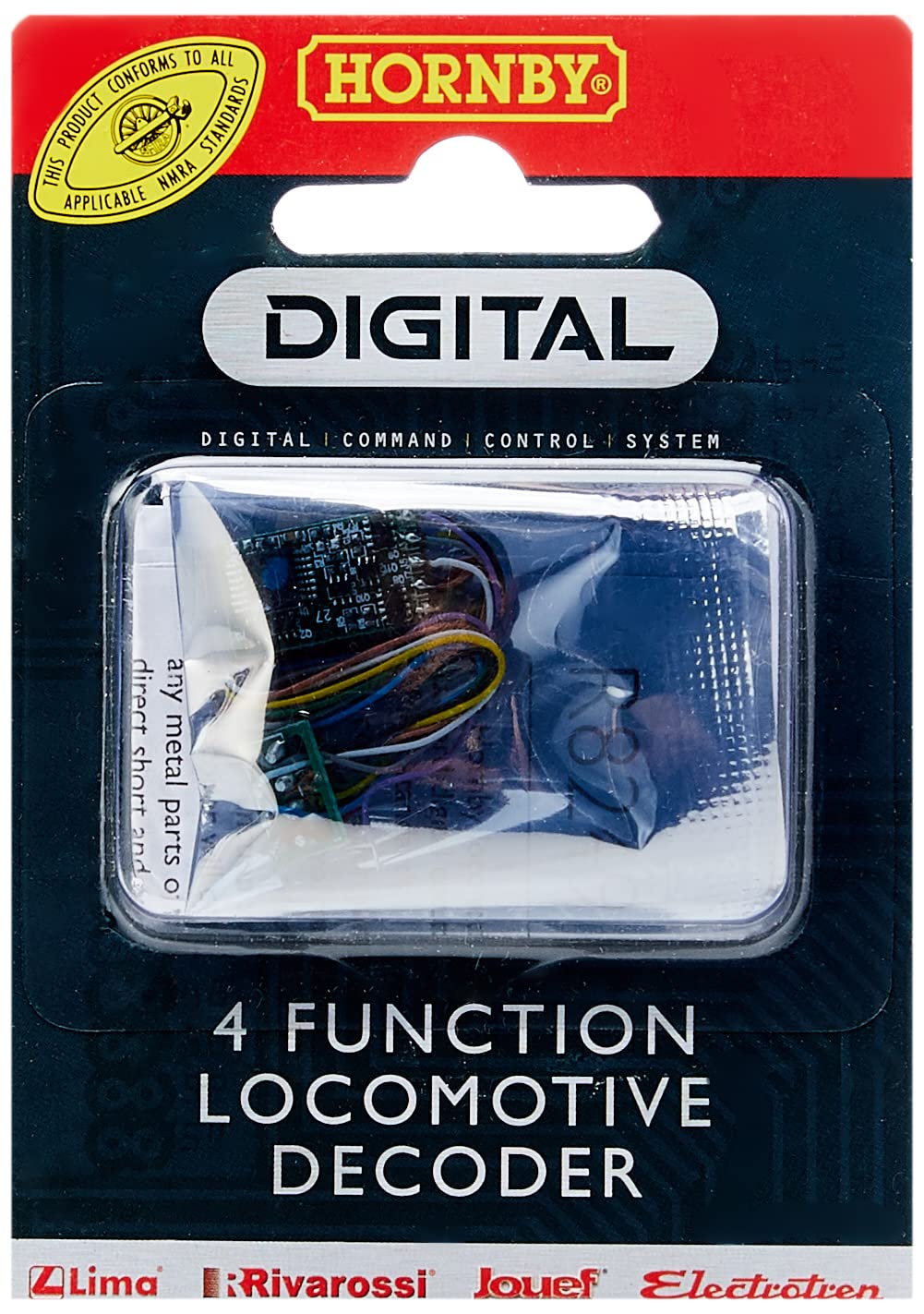 Hornby 4 Function DCC Decoder - Medium Size | 00 Gauge Compatible | Model R8249
