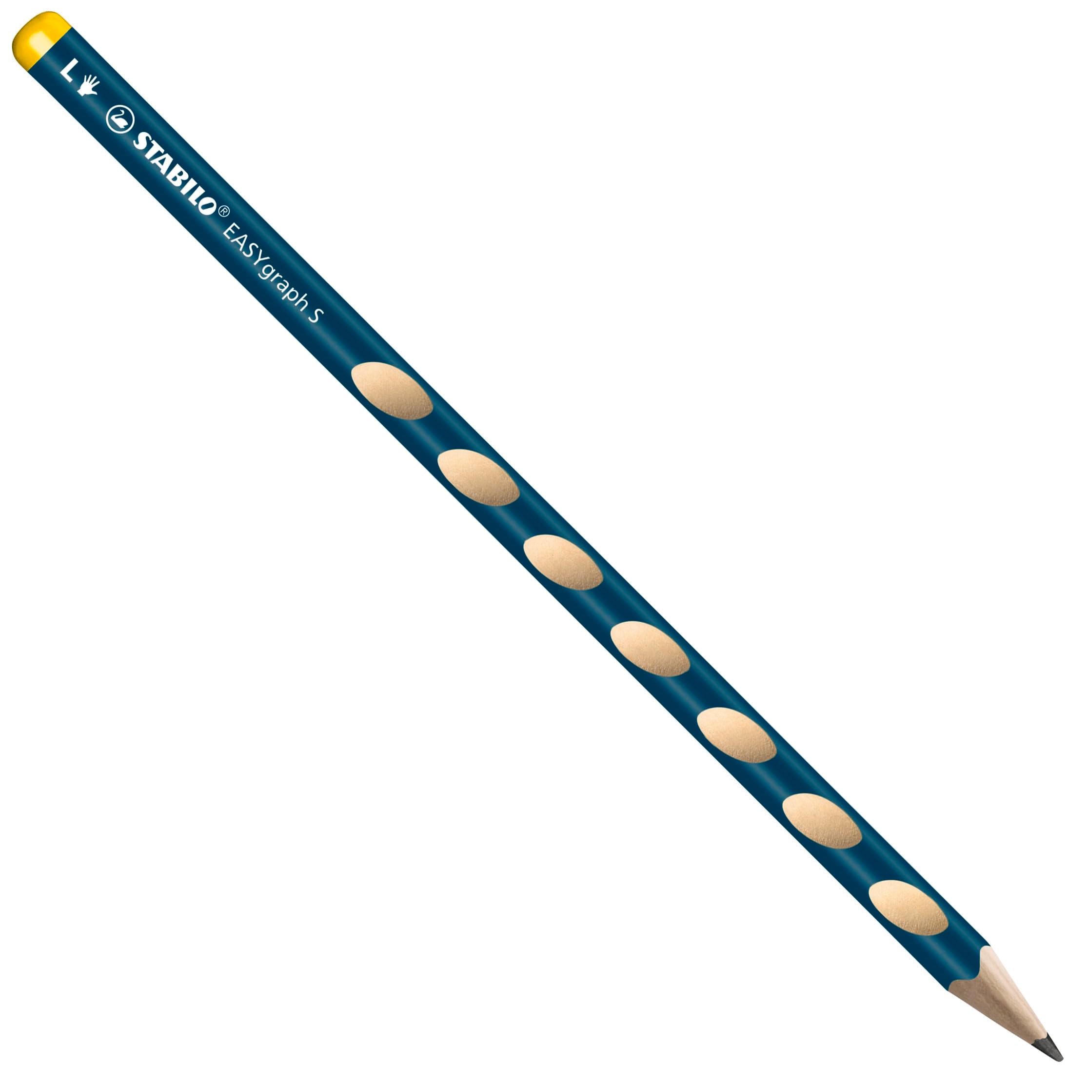STABILO EASYgraph S Ergonomic Graphite Pencil - Left-Handed | HB Lead | 2.2mm Fine Line | Petrol 2