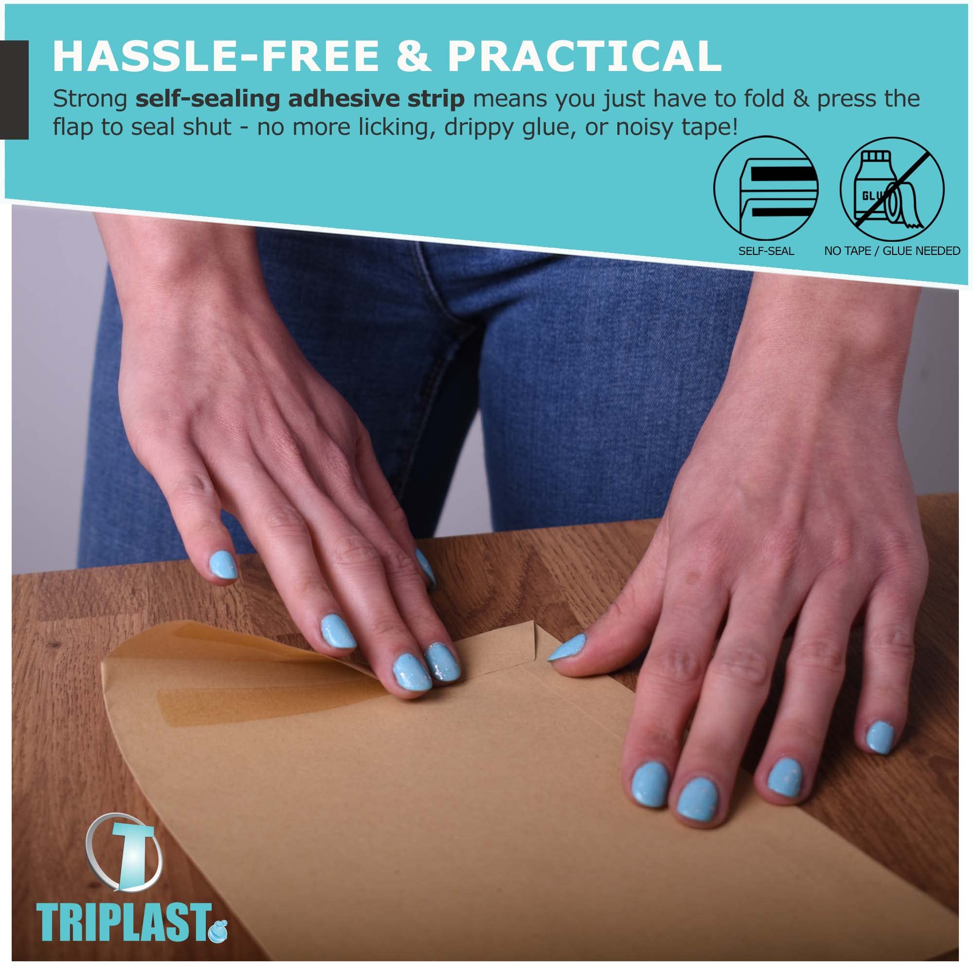 Triplast C4 Manilla Self Seal Security Envelopes - Pack of 20 | 324x229mm | 90 gsm 5