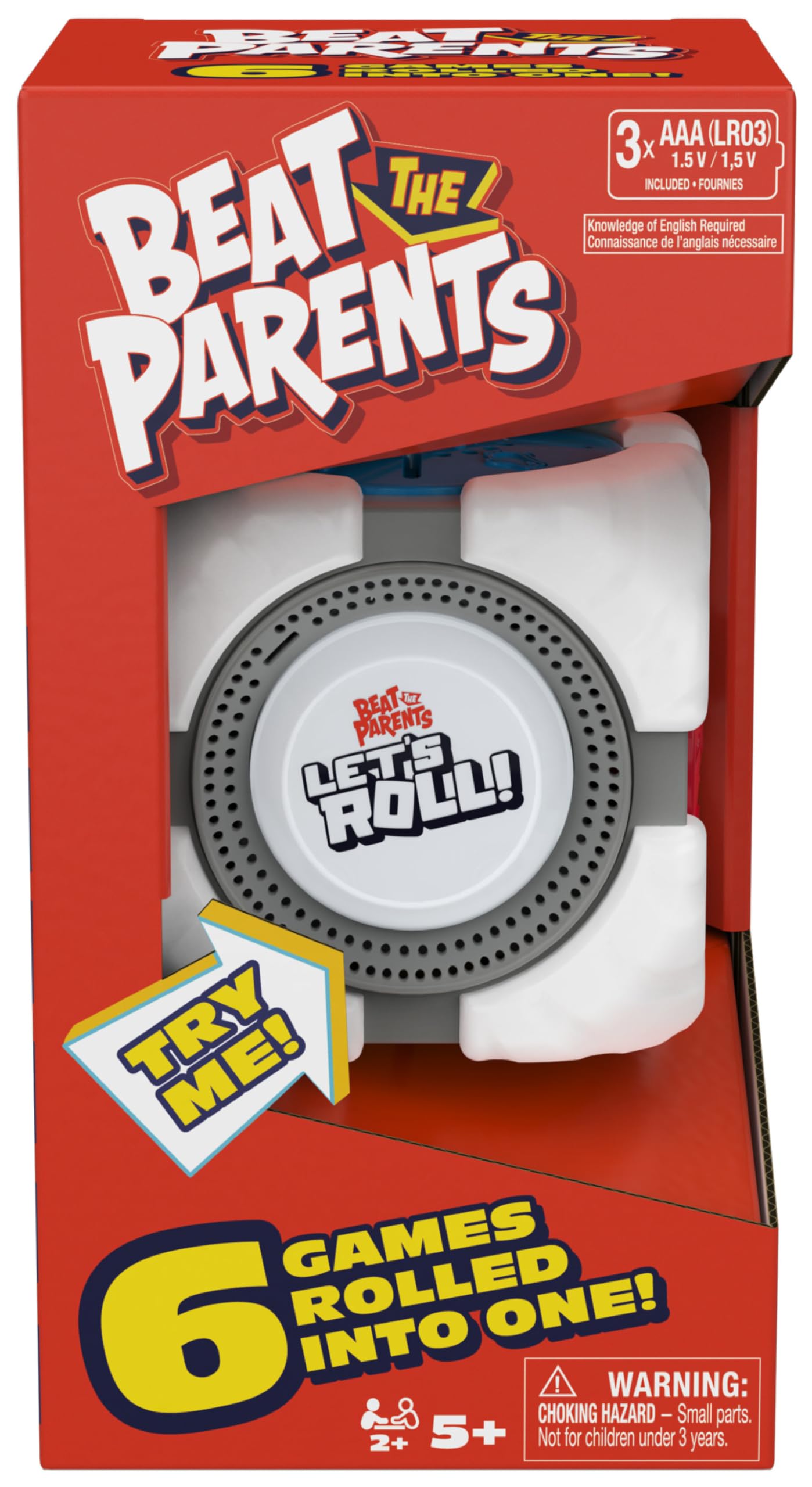 Beat the Parents: Let's Roll! - 6-in-1 Electronic Family Game Cube for Kids 8+ 1