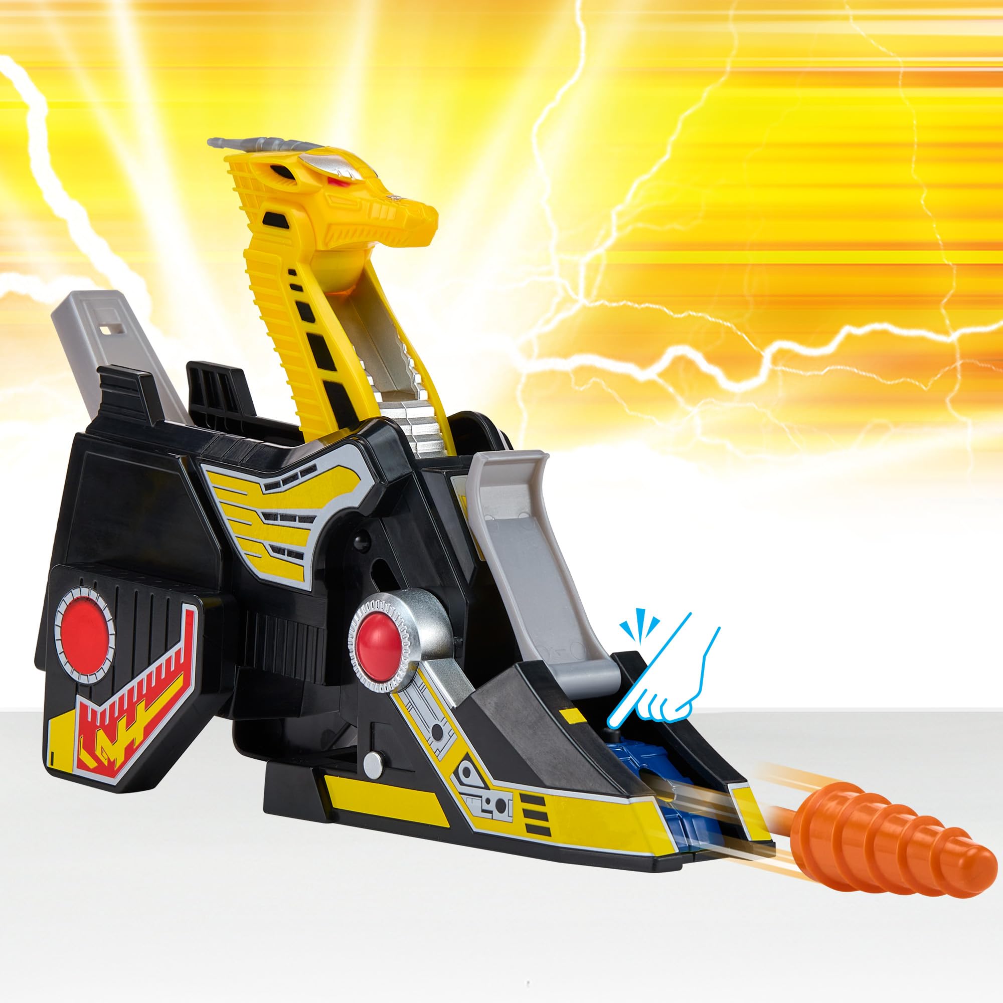 Power Rangers Yellow Ranger Griffin Thunderzord Action Figure - Combinable, Missile Launcher, Ages 4+ 3