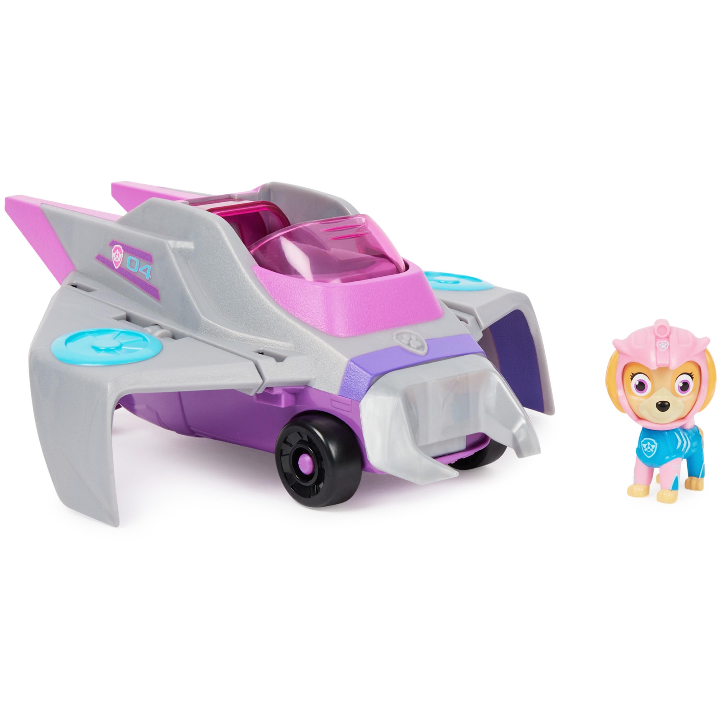 PAW Patrol Aqua Pups Skye Transforming Manta Ray Vehicle with Action Figure - Ages 3+ 1