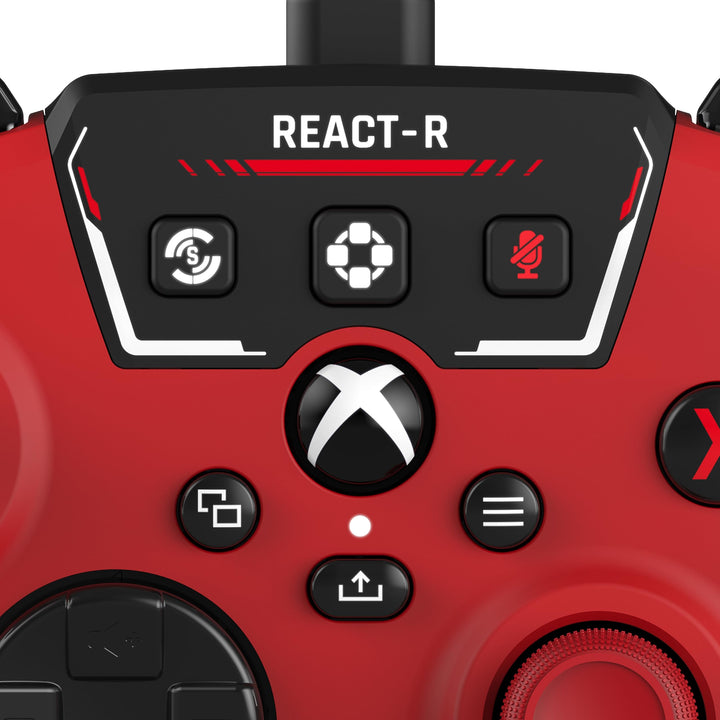 Turtle Beach REACT-R Red Wired Gaming Controller for Xbox Series X|S, Xbox One & PC - Officially Licensed