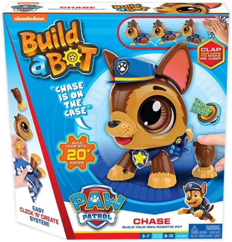 Build-a-Bot: Paw Patrol - Chase | Build Your Own Interactive Robot | 3+ Years 1